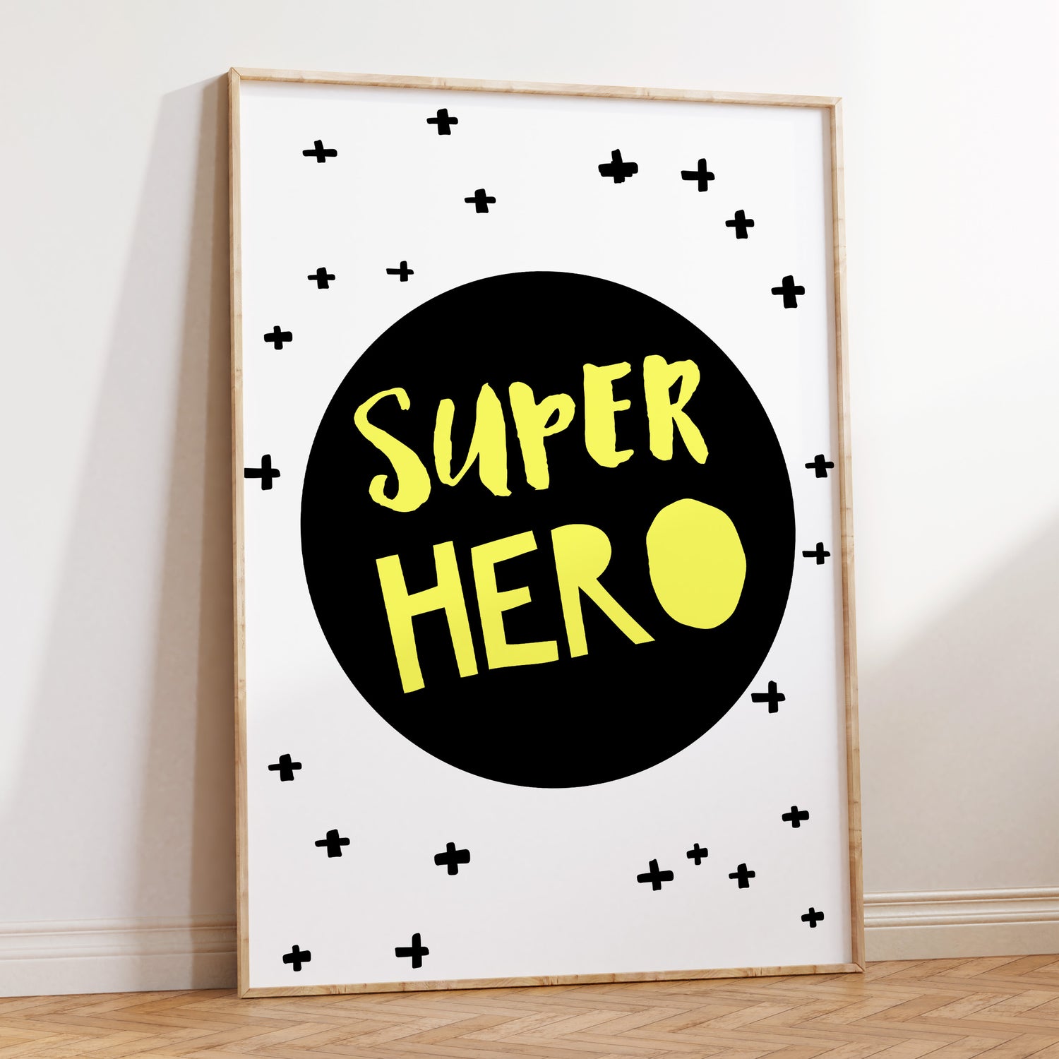 Superhero Circle Print