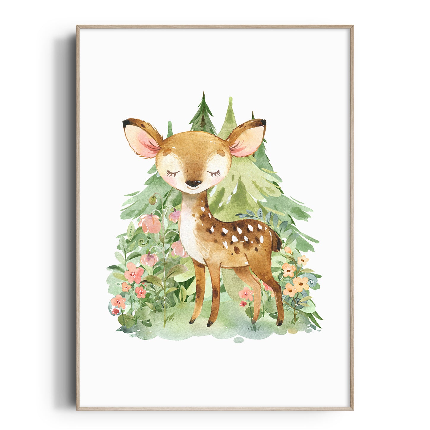 Woodland Deer Print
