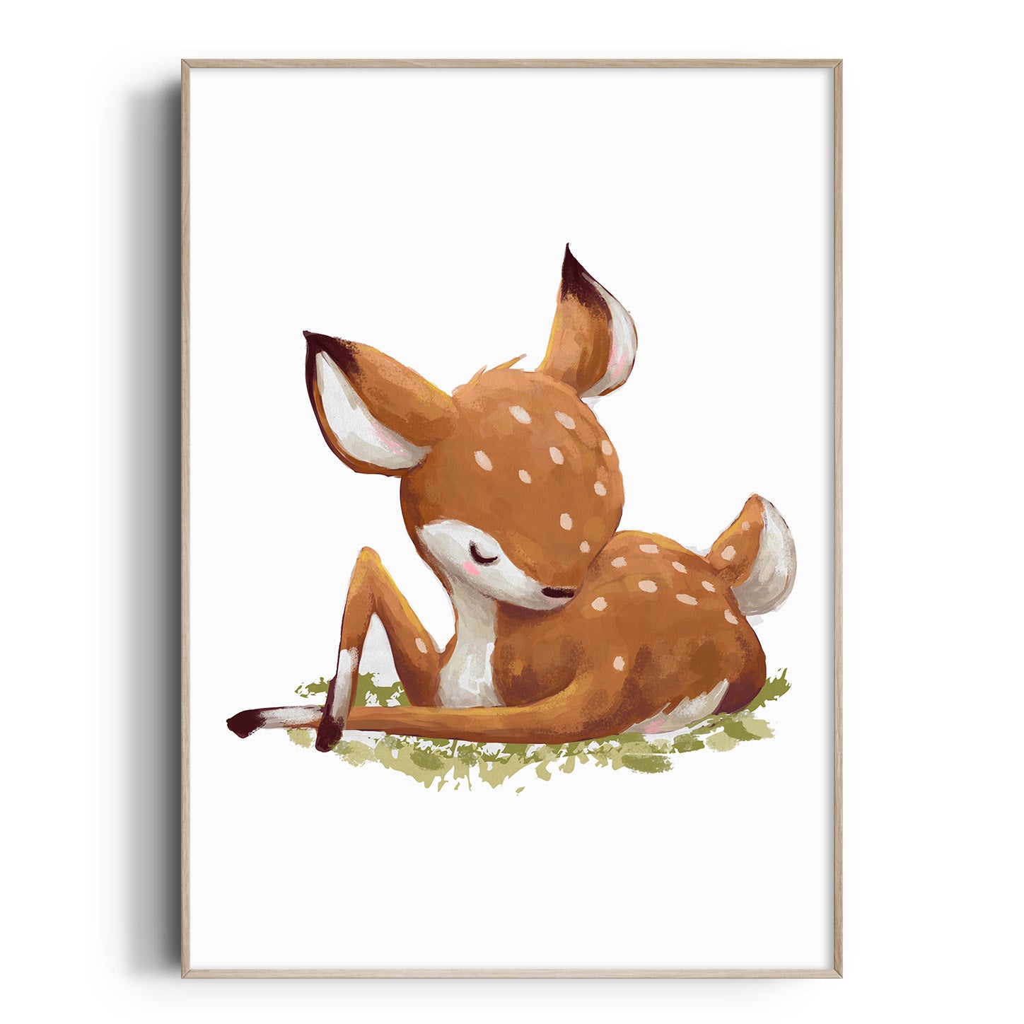 Woodland Baby Deer Print
