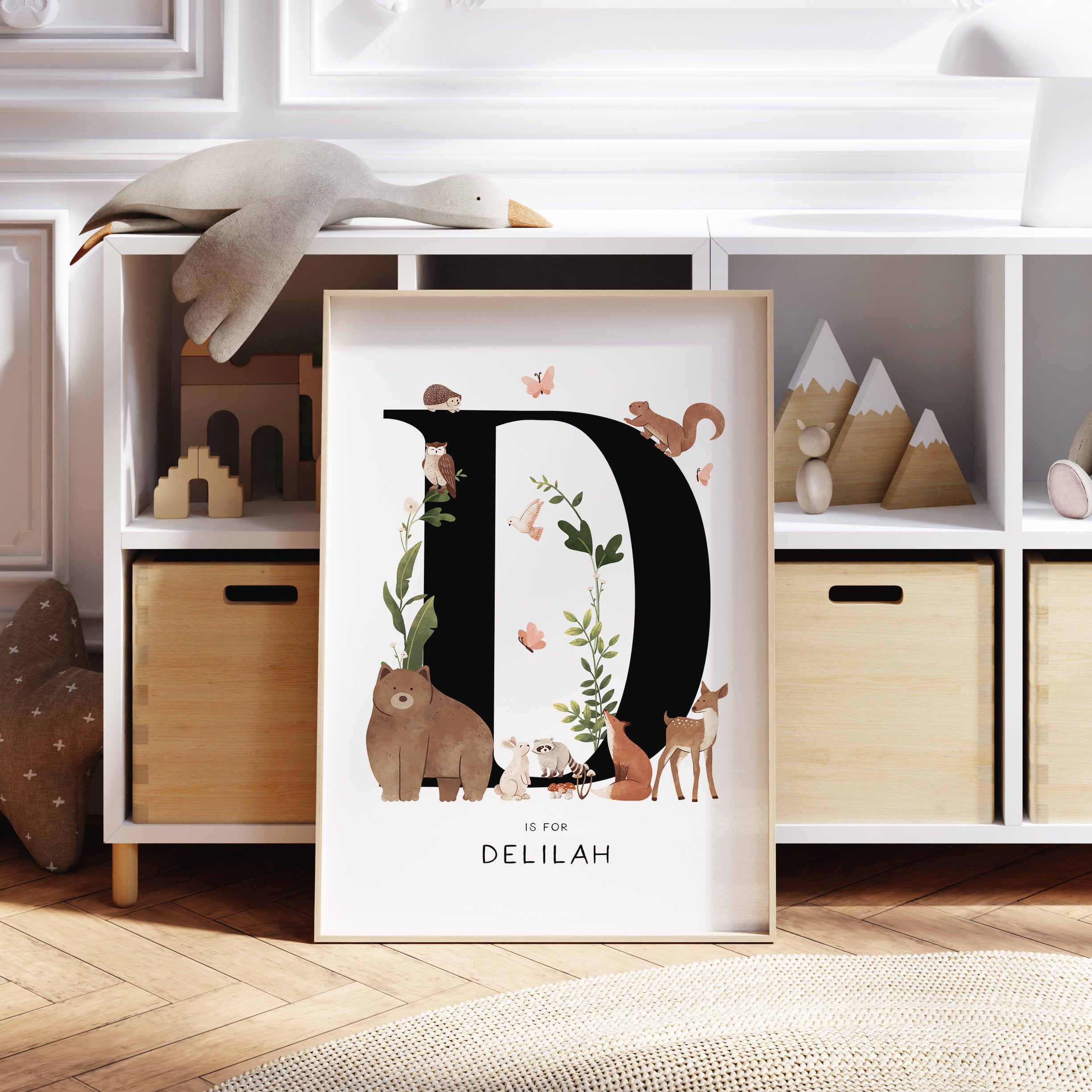 Forest Animal Letter & Name Print