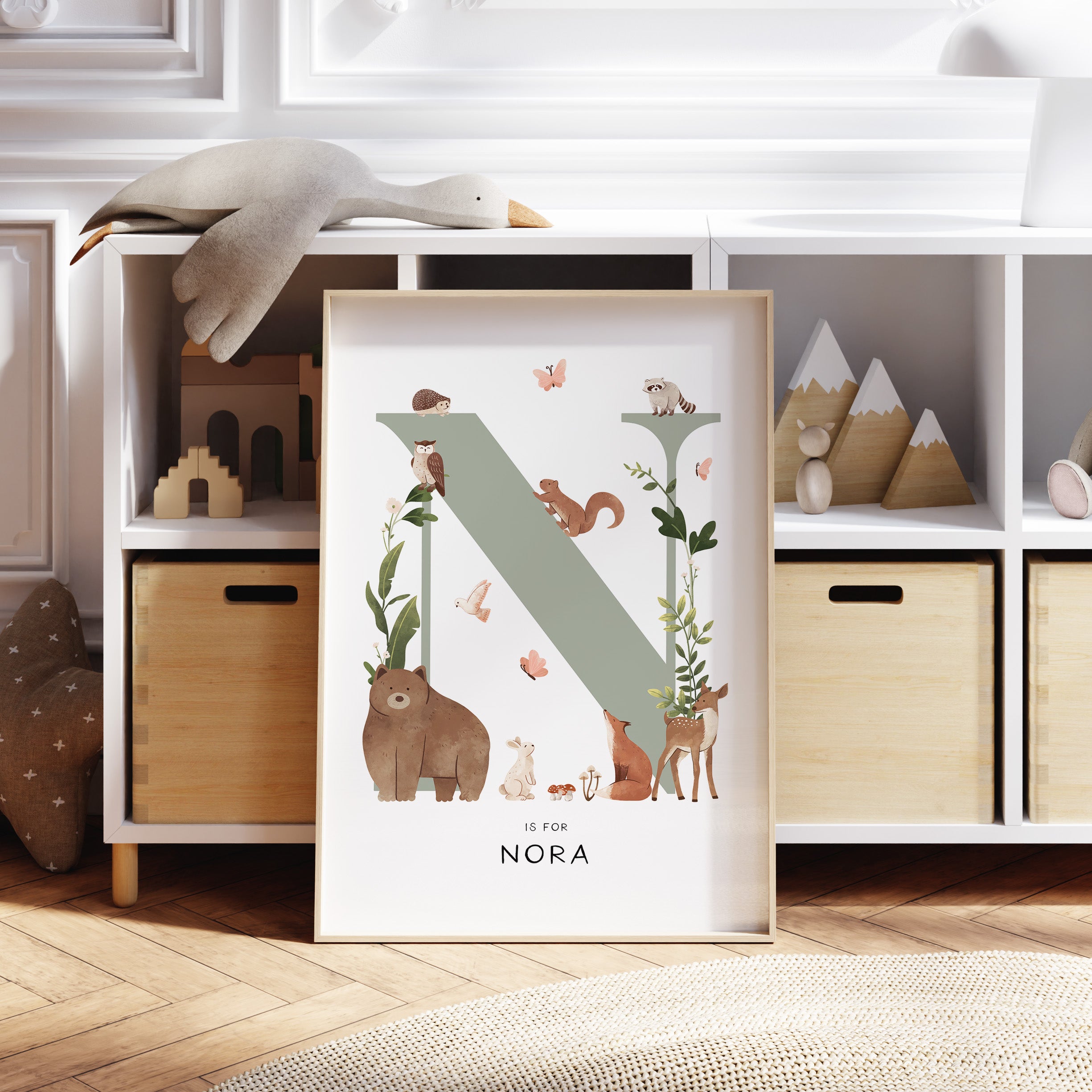 Forest Animal Letter & Name Print
