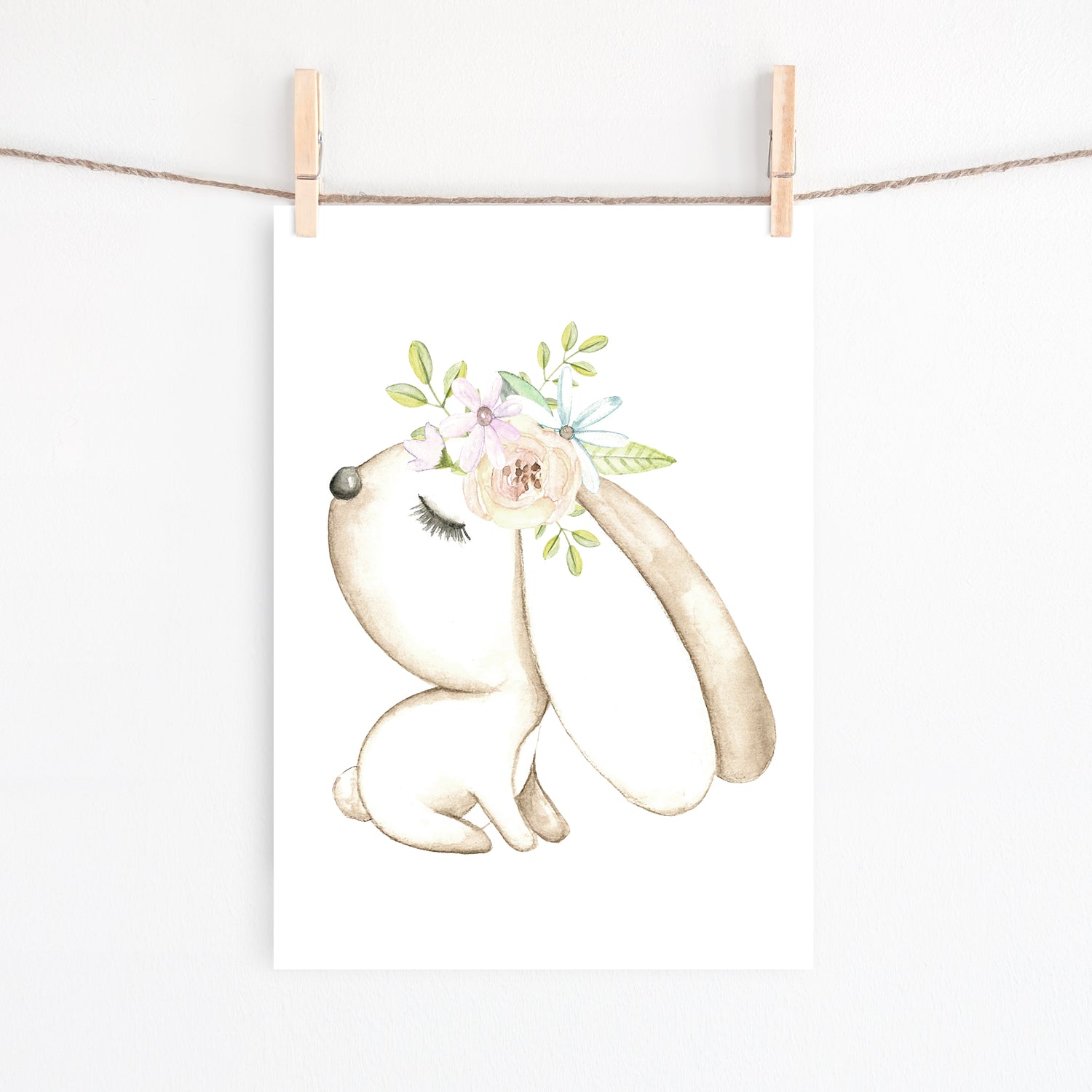 Woodland Deer, Bunny & Name Prints