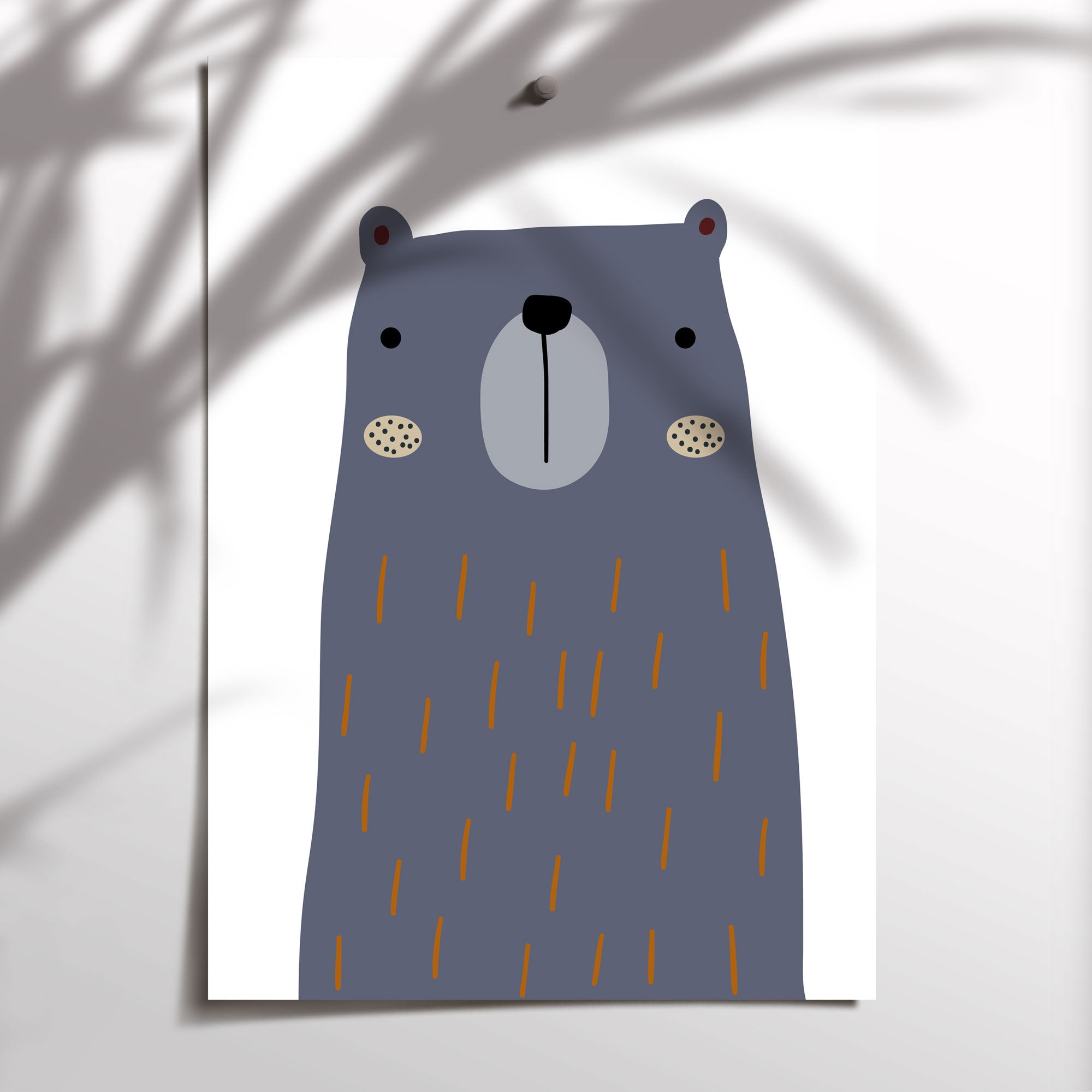 Woodland Bear Print