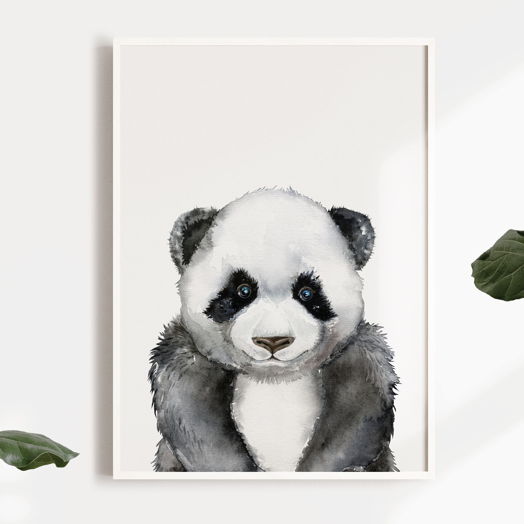 Panda, Elephant & Giraffe Print