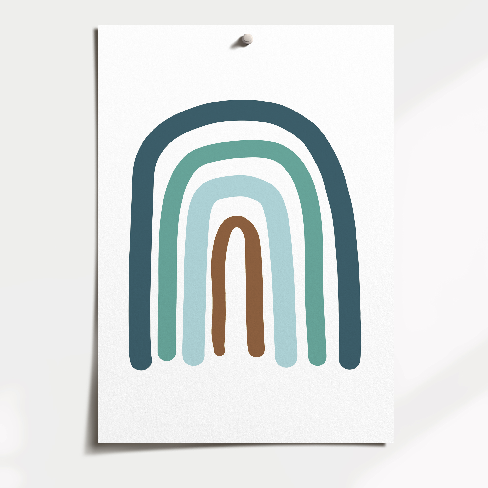 Sea Animals, Rainbow, Name Prints
