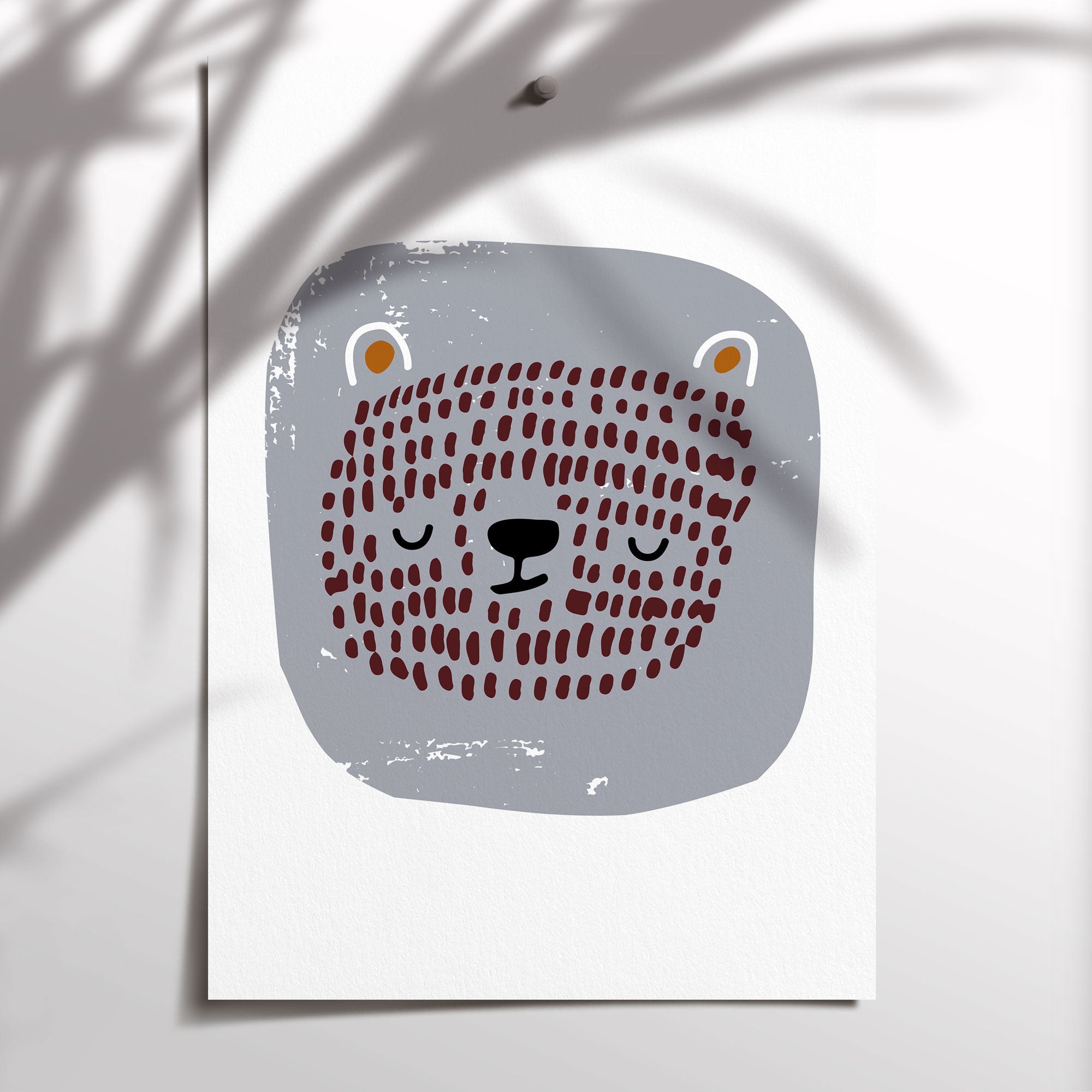 Woodland Bear Print