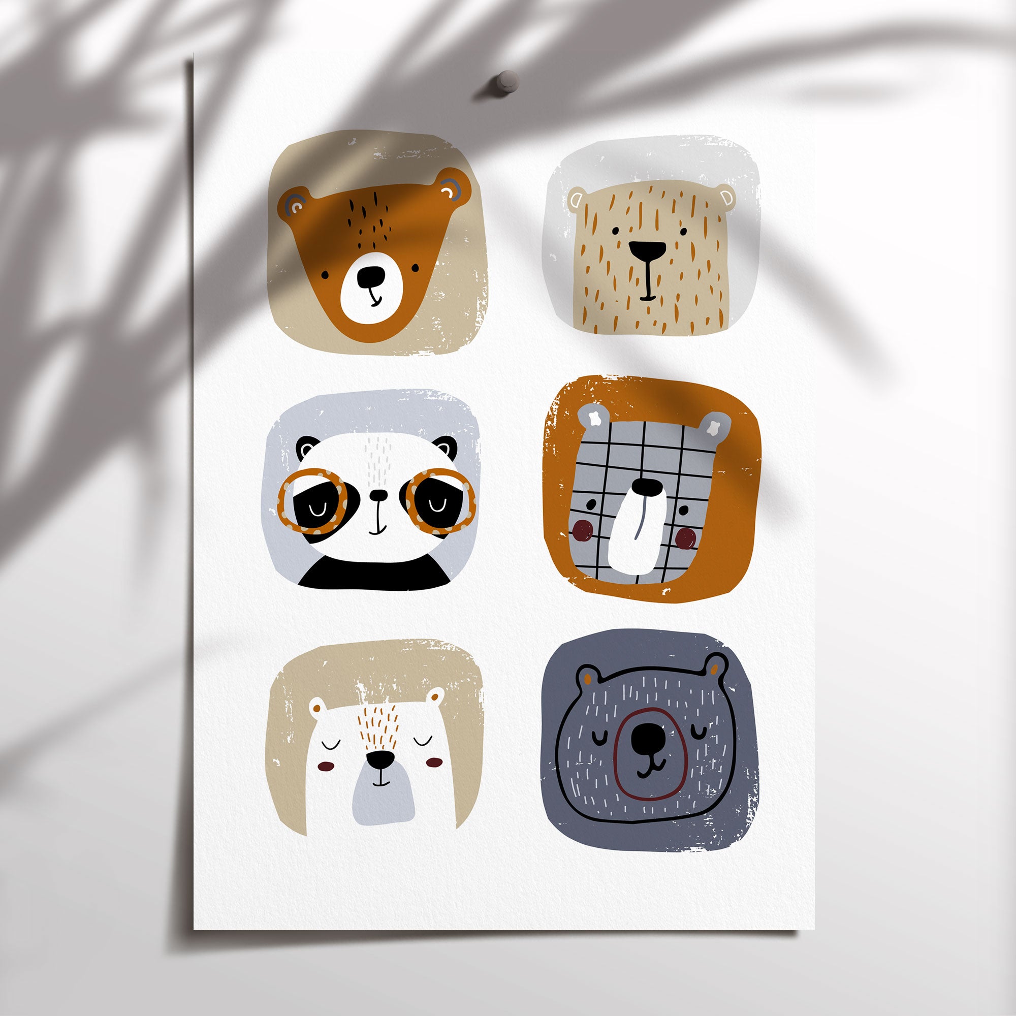 Woodland Bears Print