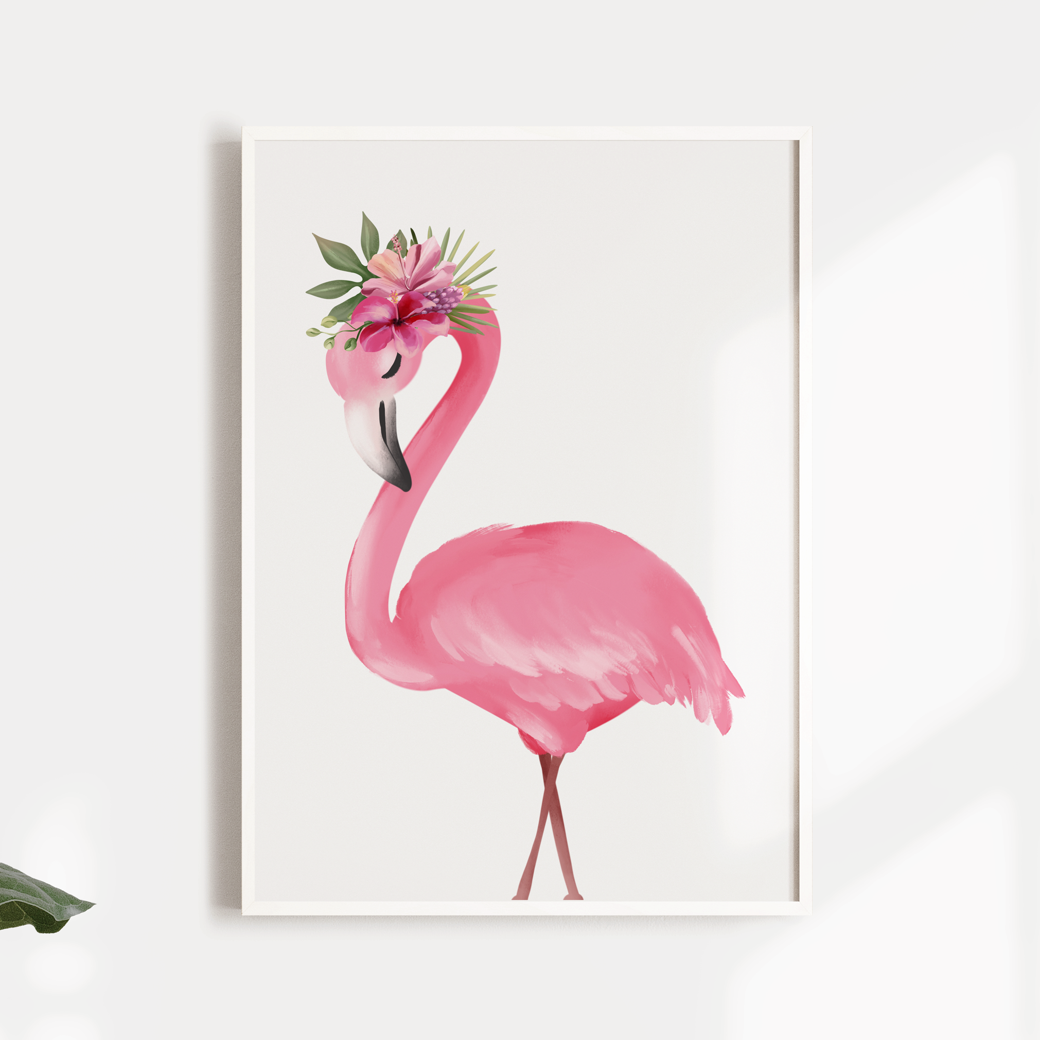 Tropical Flamingos & Name Prints