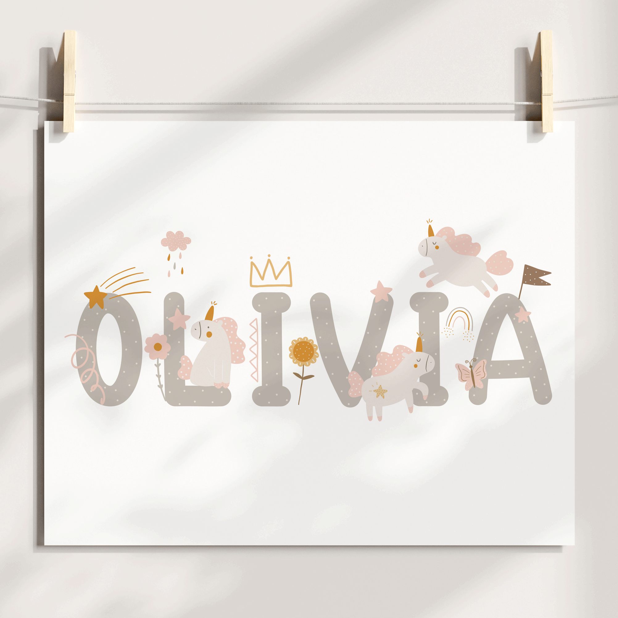 Unicorn Name Print