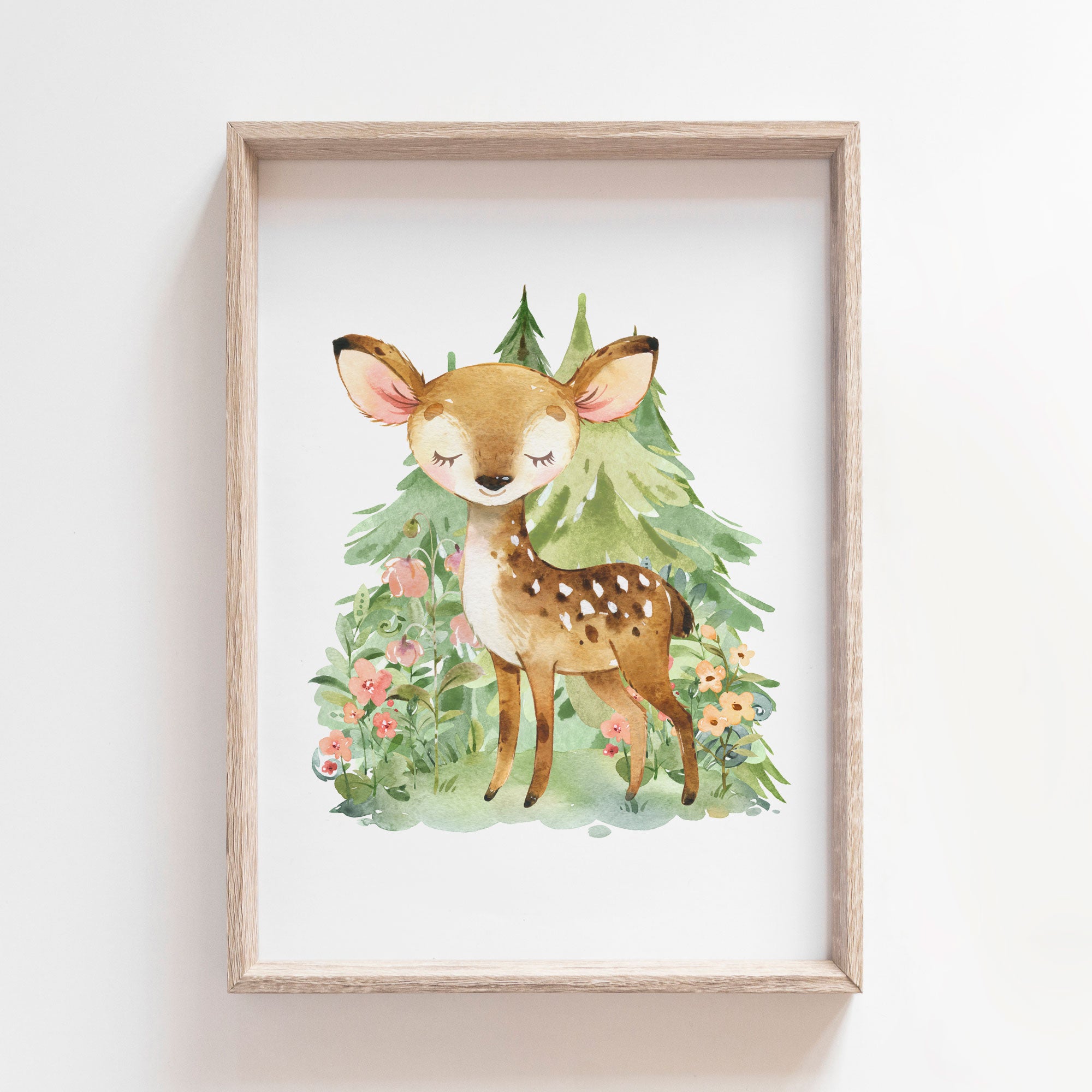 Woodland Deer Print