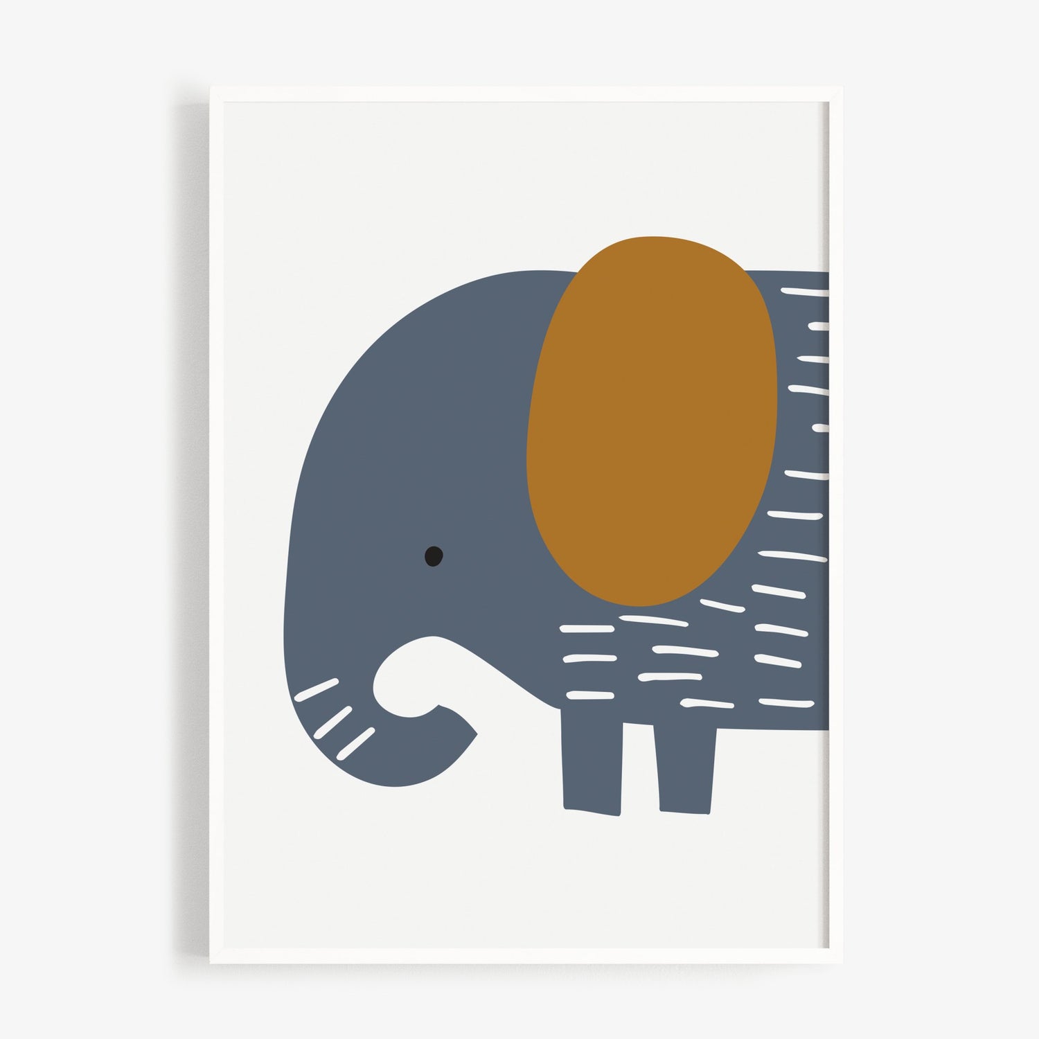 Alphabet, Elephant & Rainbow Print