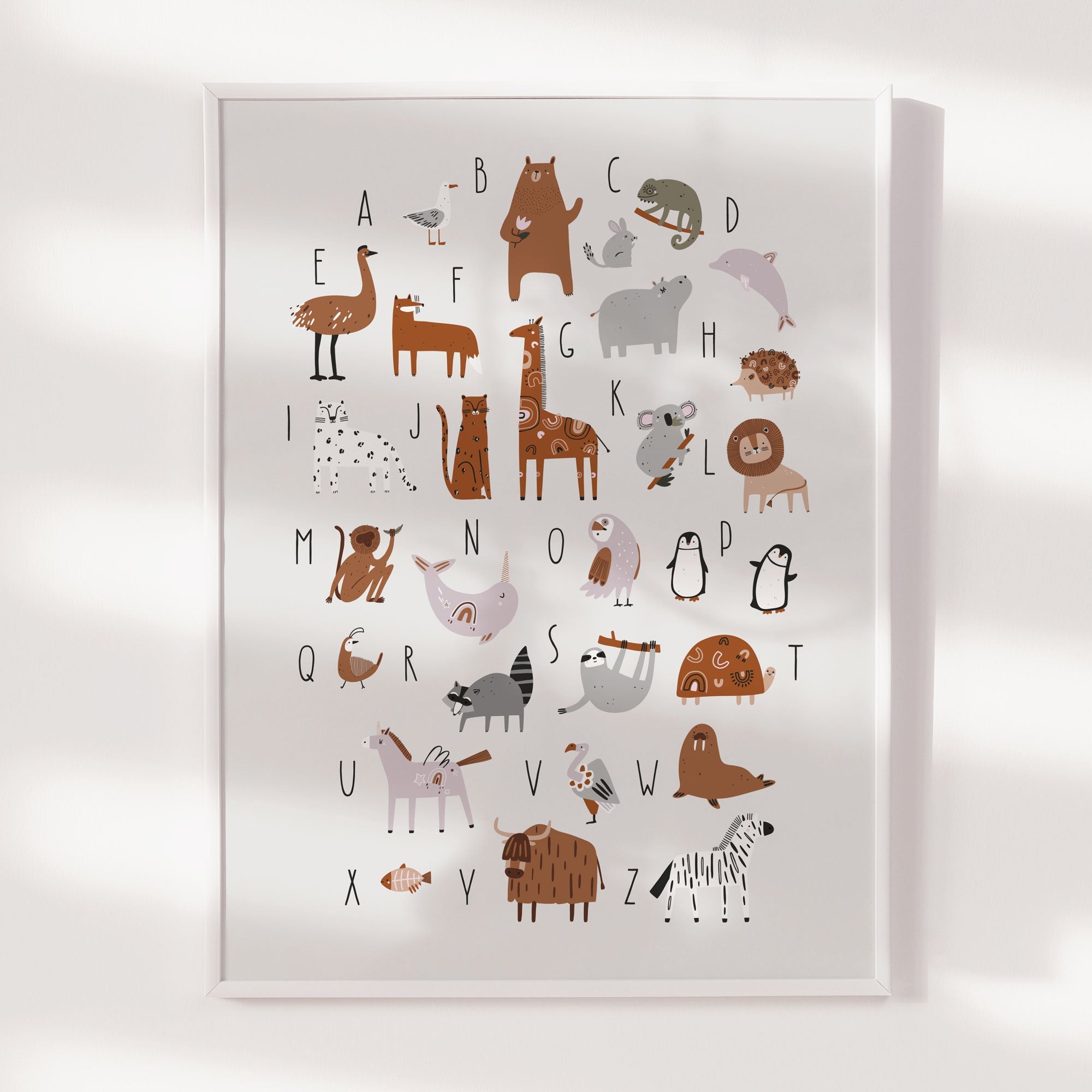 Animal Alphabet Print