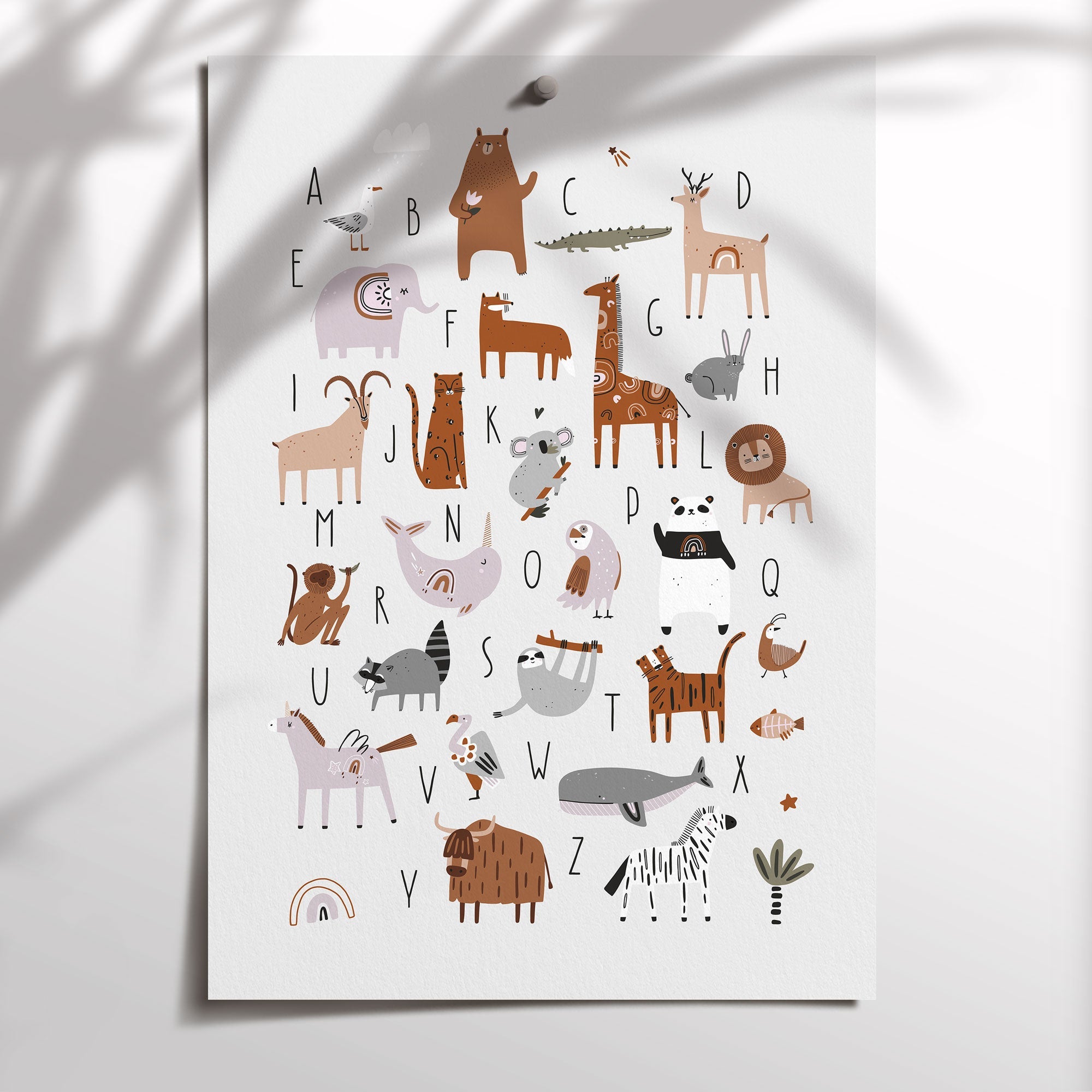 Animal Alphabet Print