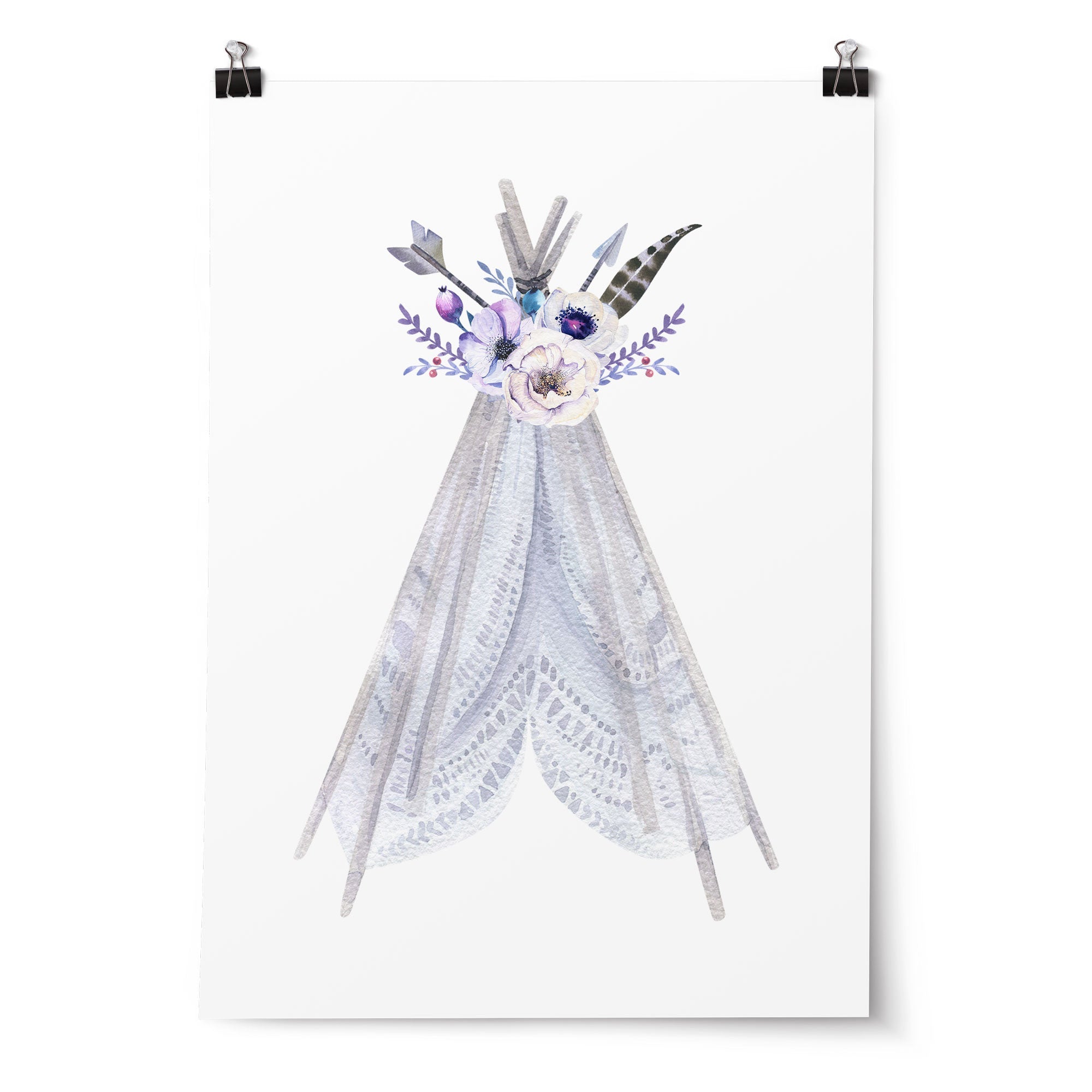 Arrow, Teepee & Name Print