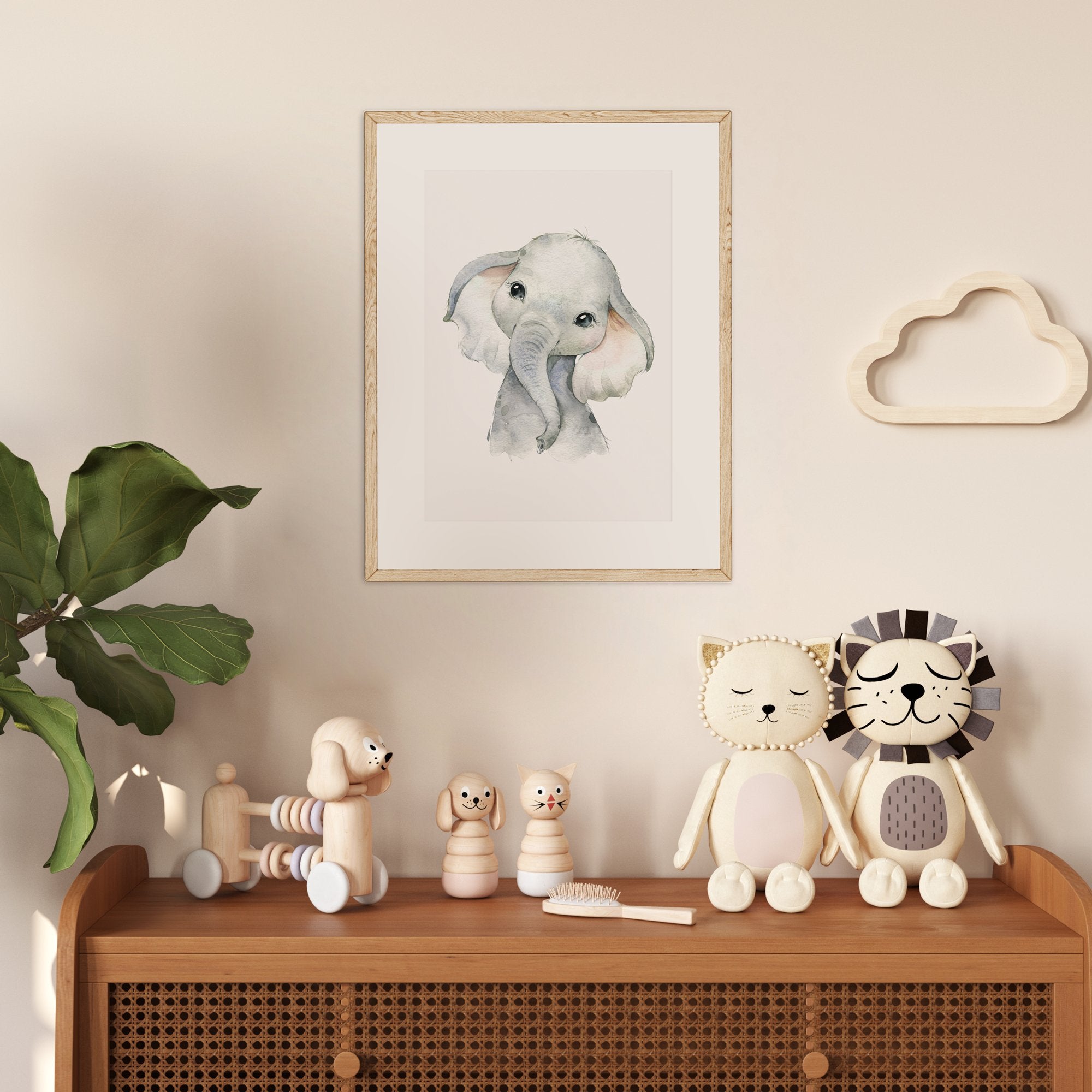 Baby Elephant Print
