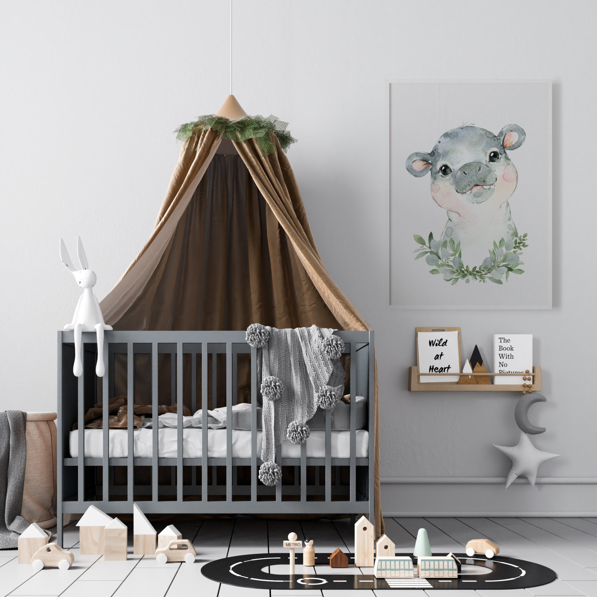 Baby Hippo Print