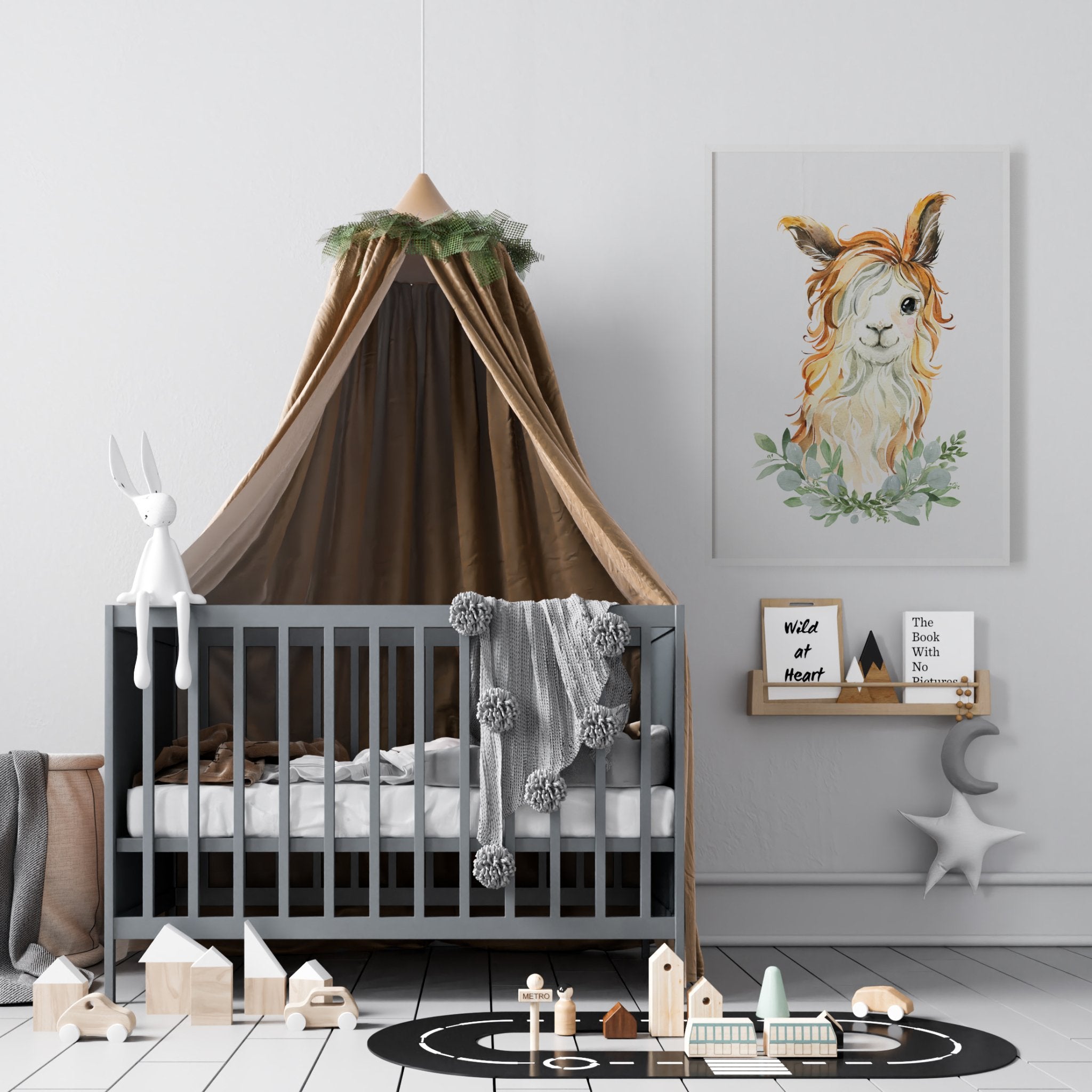 Baby Llama Print