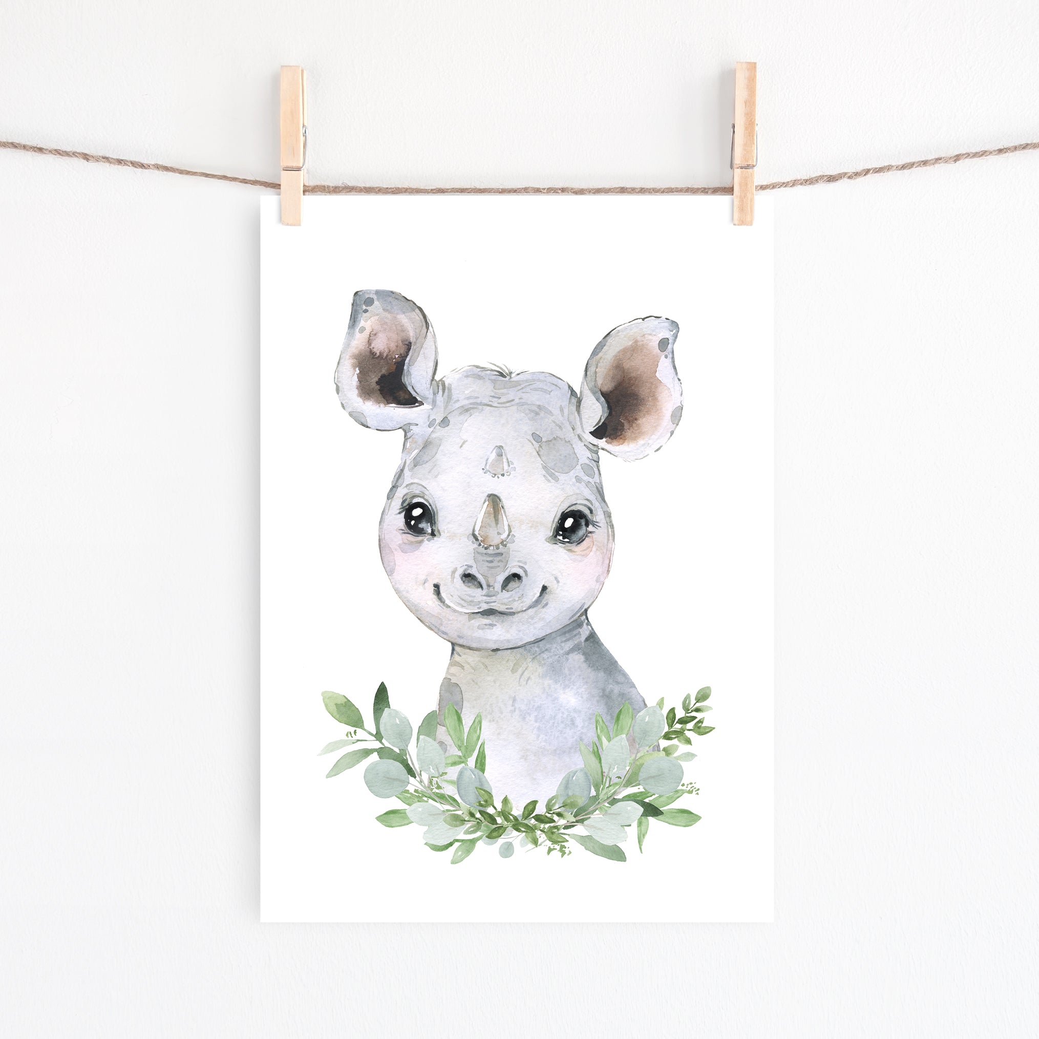 Baby Rhino Print