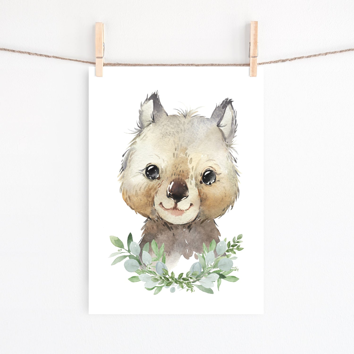 Baby Wombat Print