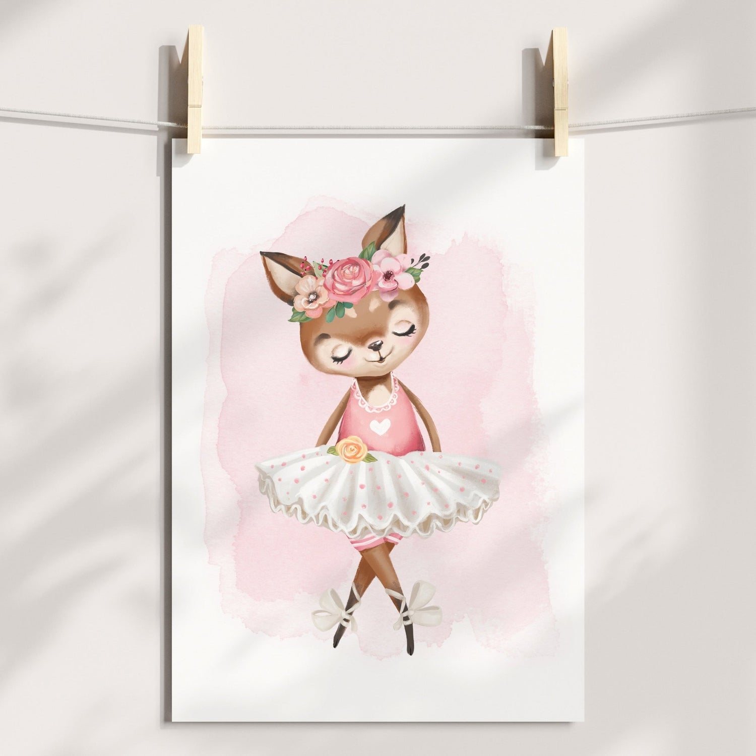 Ballerina Deer Print