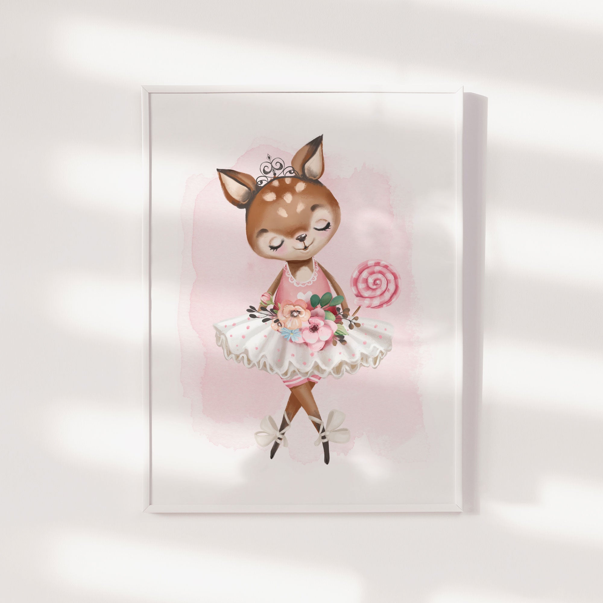 Ballerina Deer Print