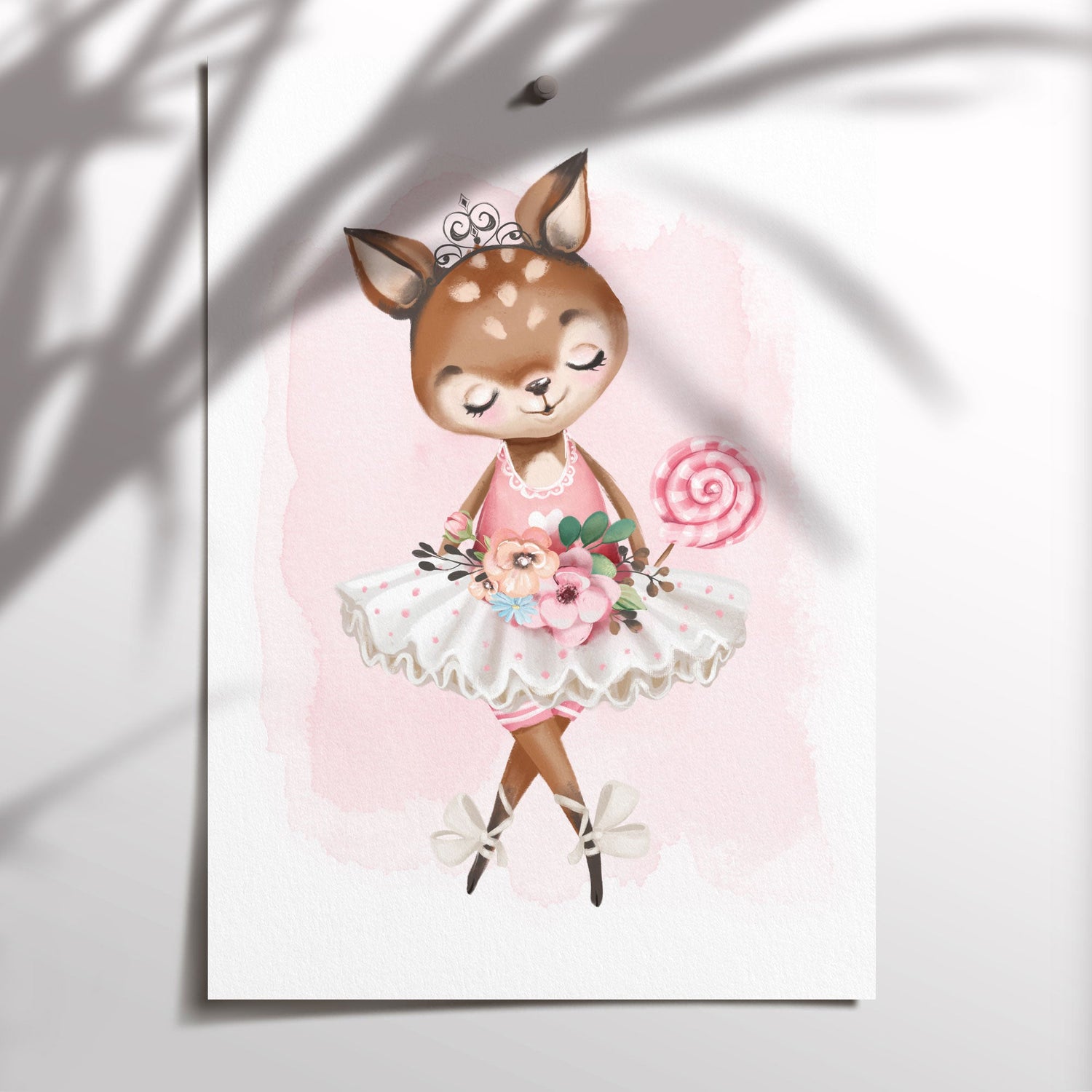 Ballerina Deer Print