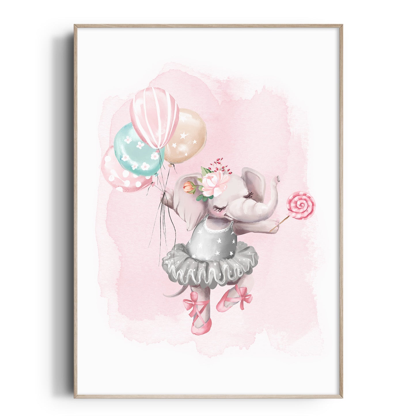 Ballerina Elephant Print