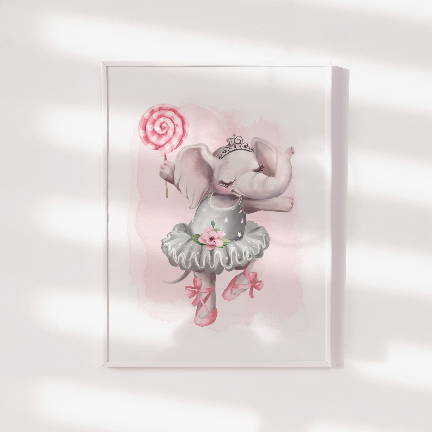 Ballerina Elephant Print