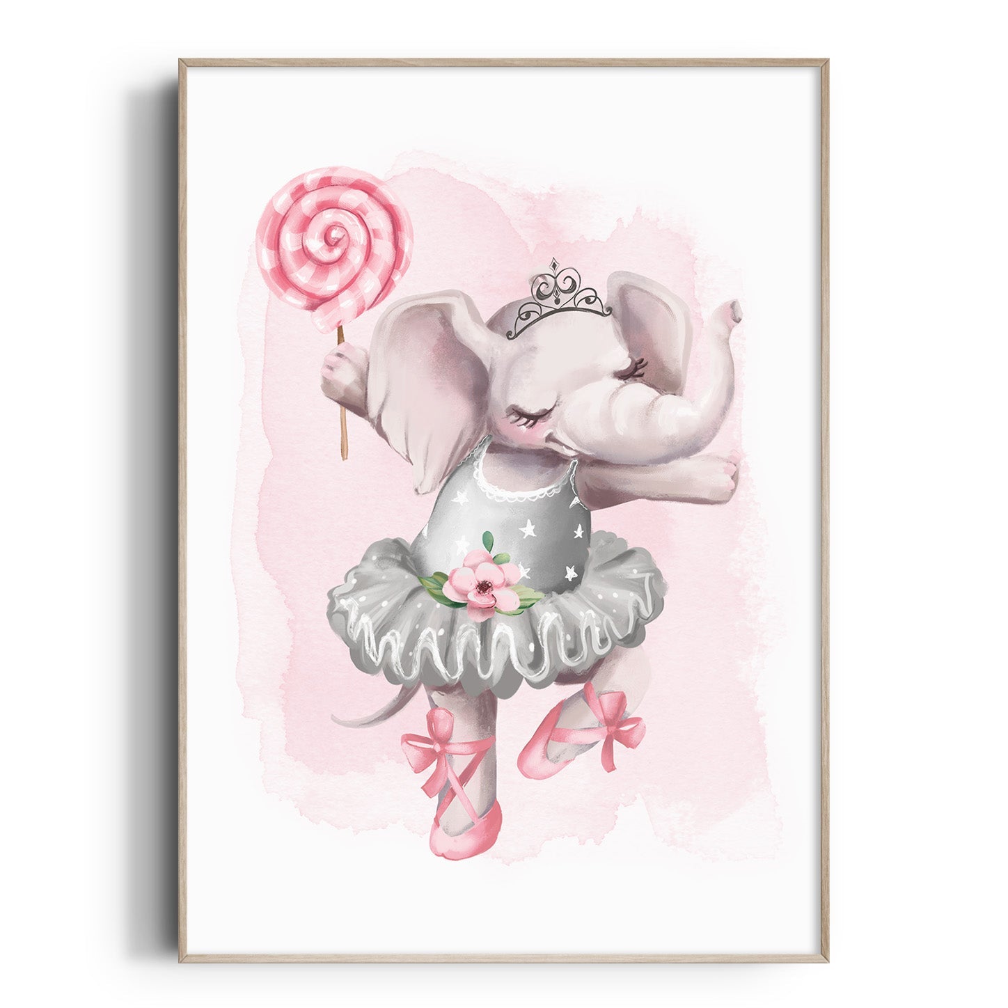 Ballerina Elephant Print