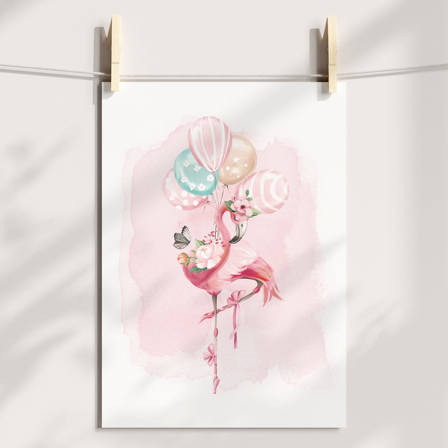 Ballerina Flamingo Print