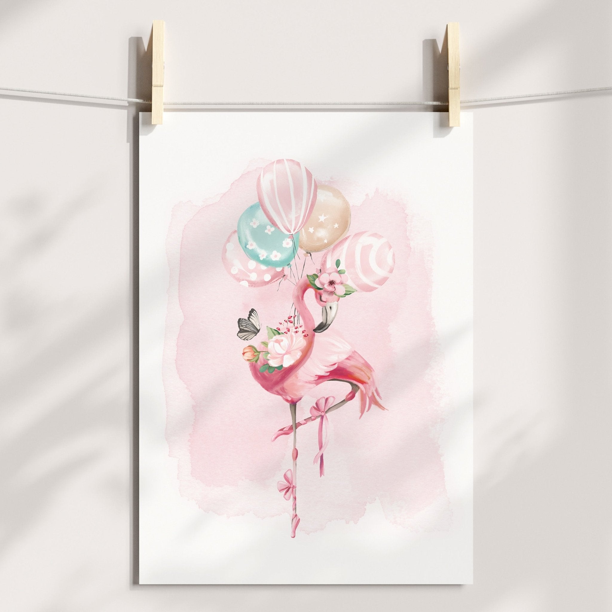 Ballerina Flamingo Print