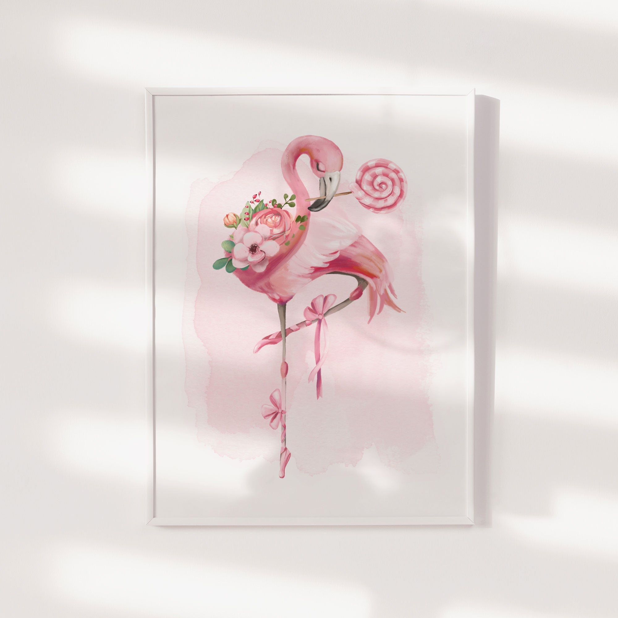 Ballerina Flamingo Print