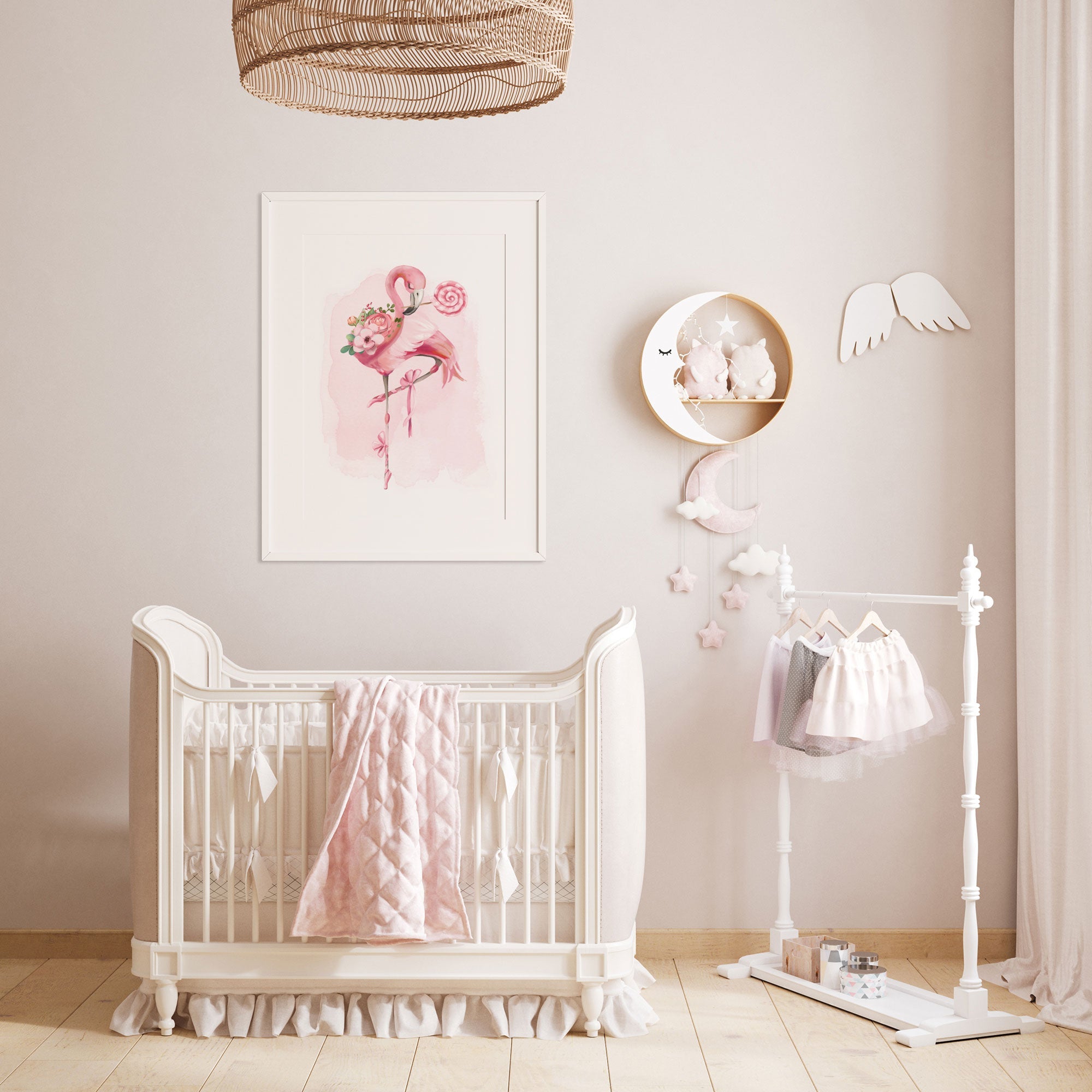 Ballerina Flamingo Print