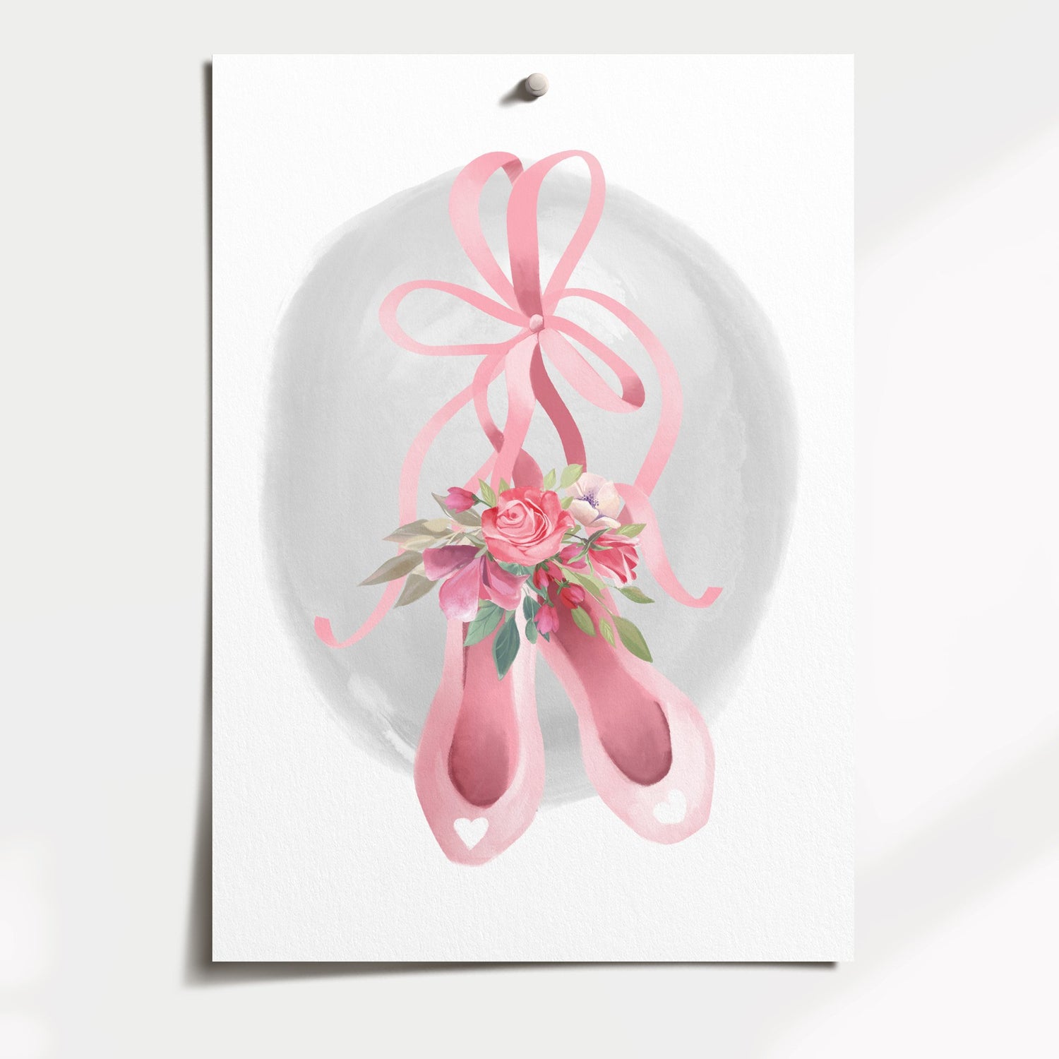 Ballerina Flamingos & Slipper Print