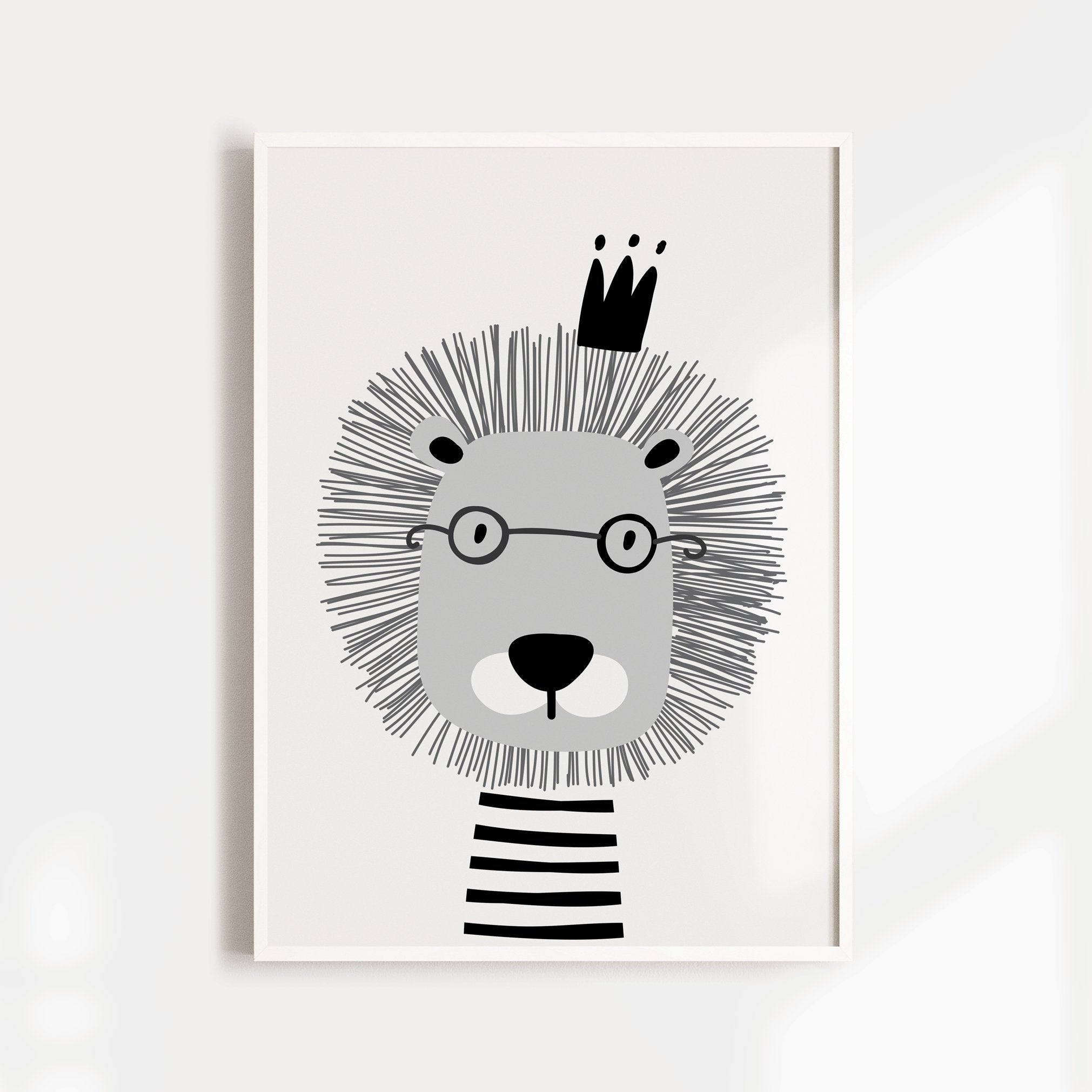 Bear, Lion & Alphabet Prints