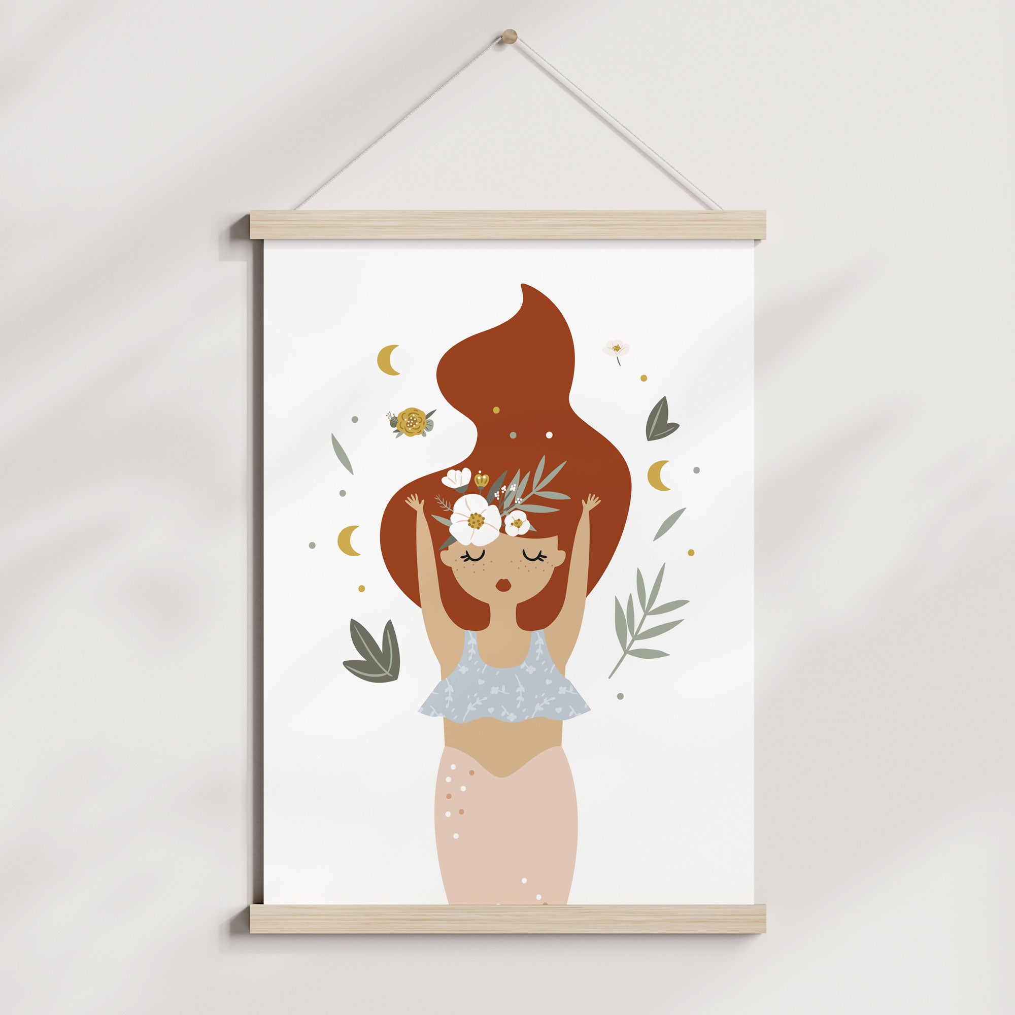 Boho Mermaid Print