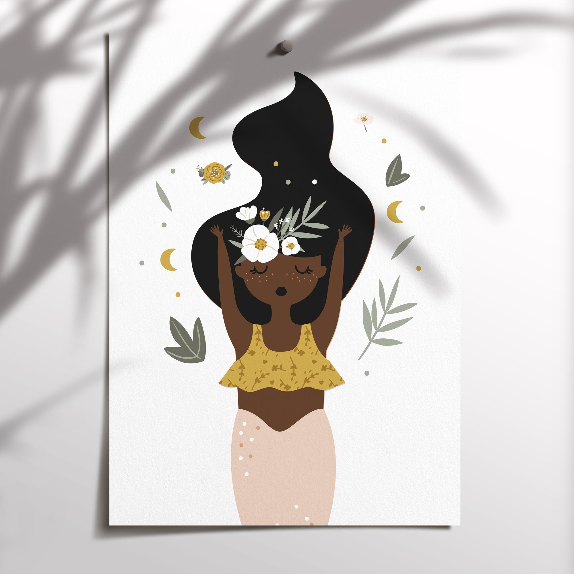 Boho Mermaid Print