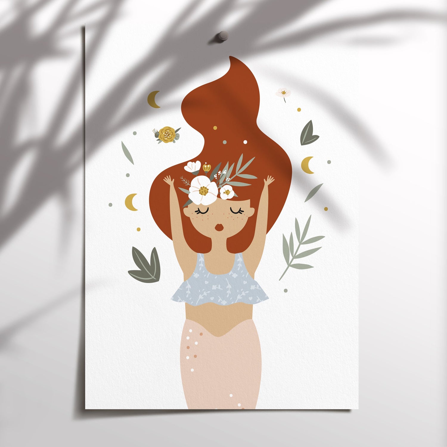 Boho Mermaid Print
