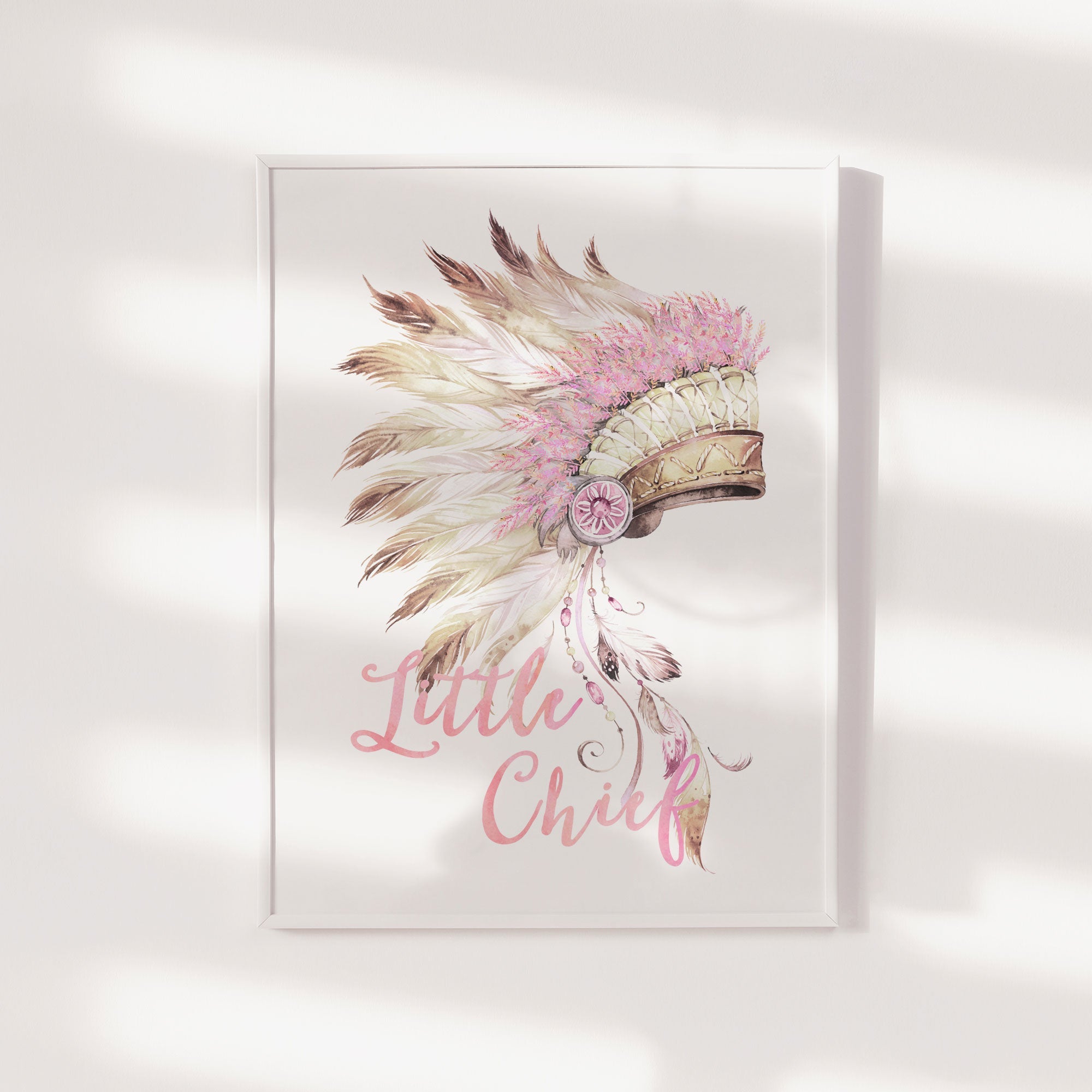 Boho Tribal Headdress Print