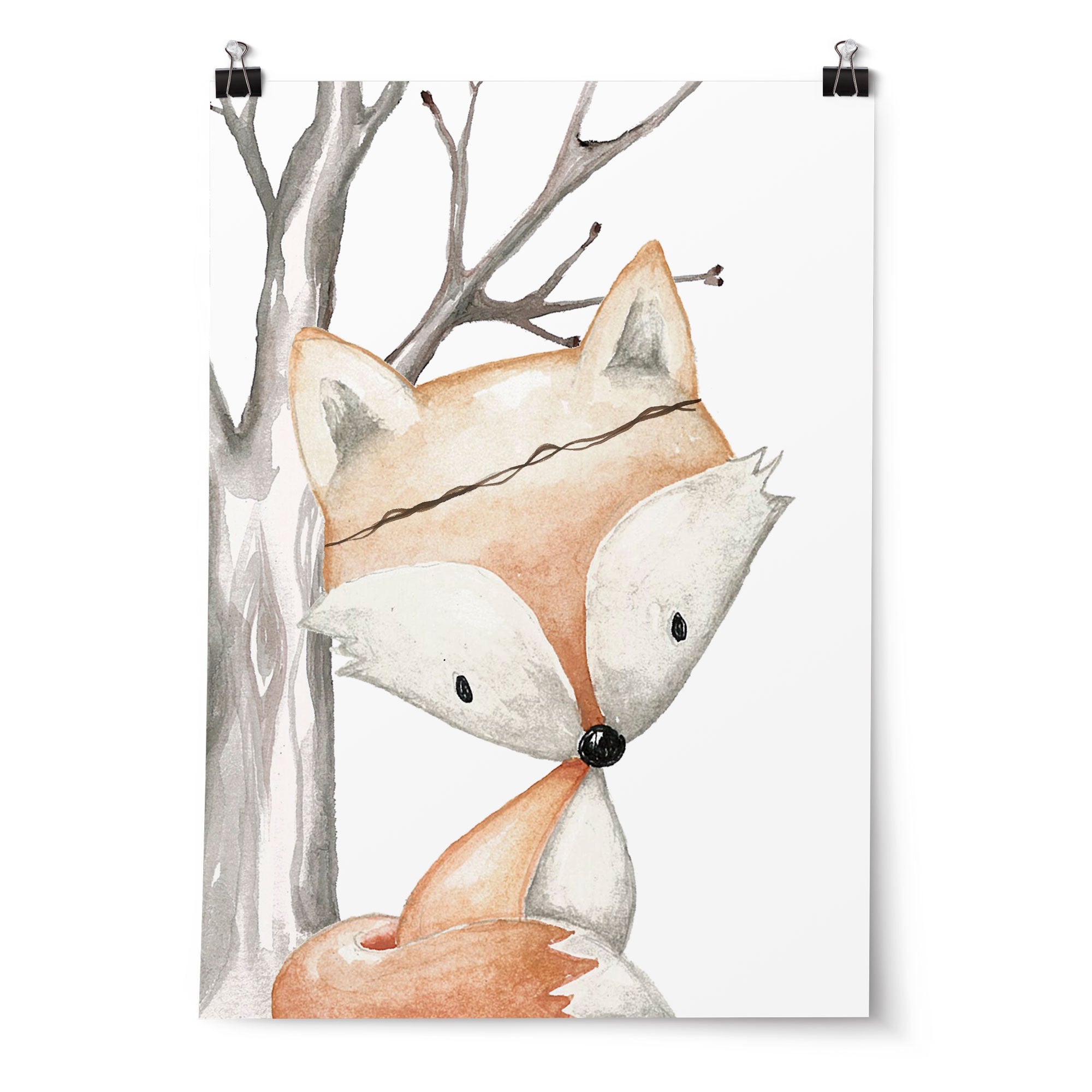 Woodland Fox Print