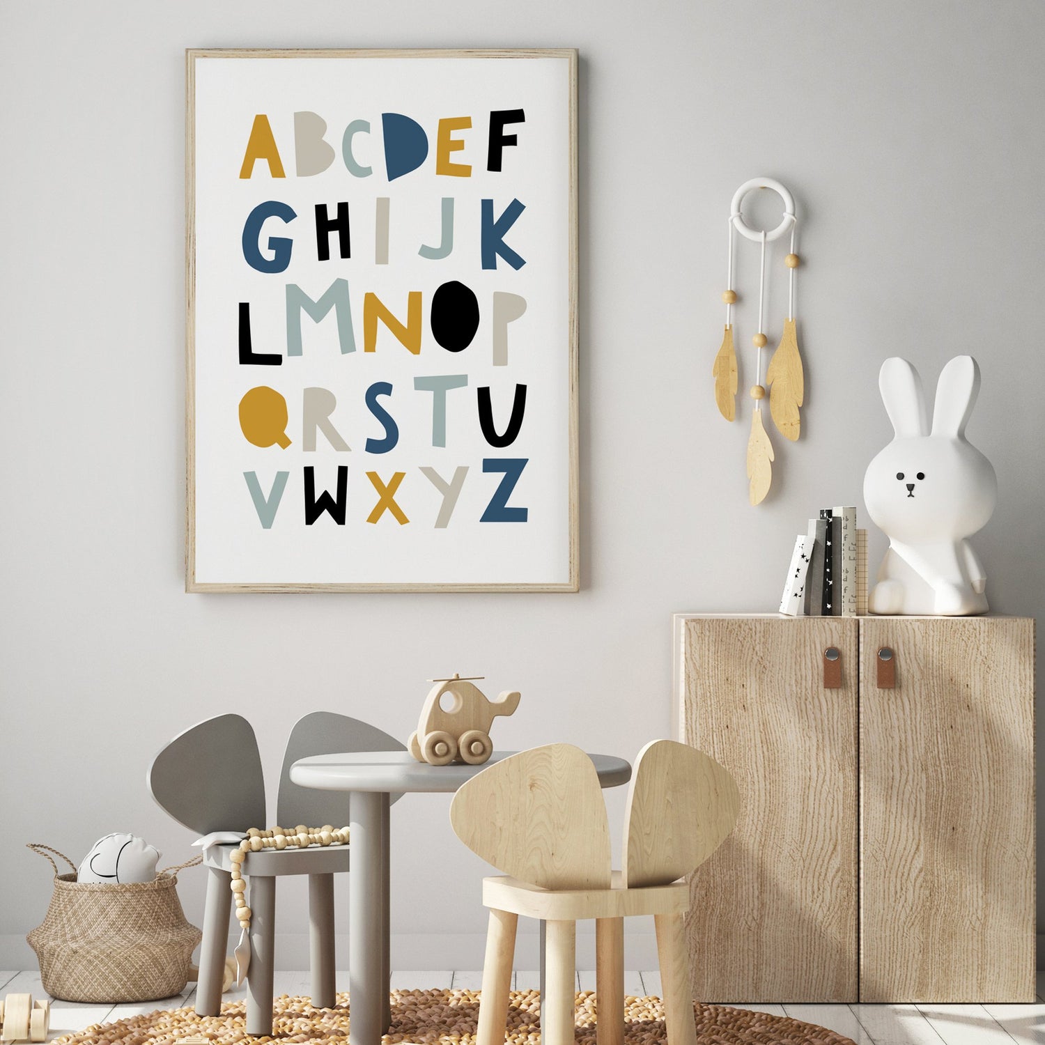 Colourful Alphabet Print