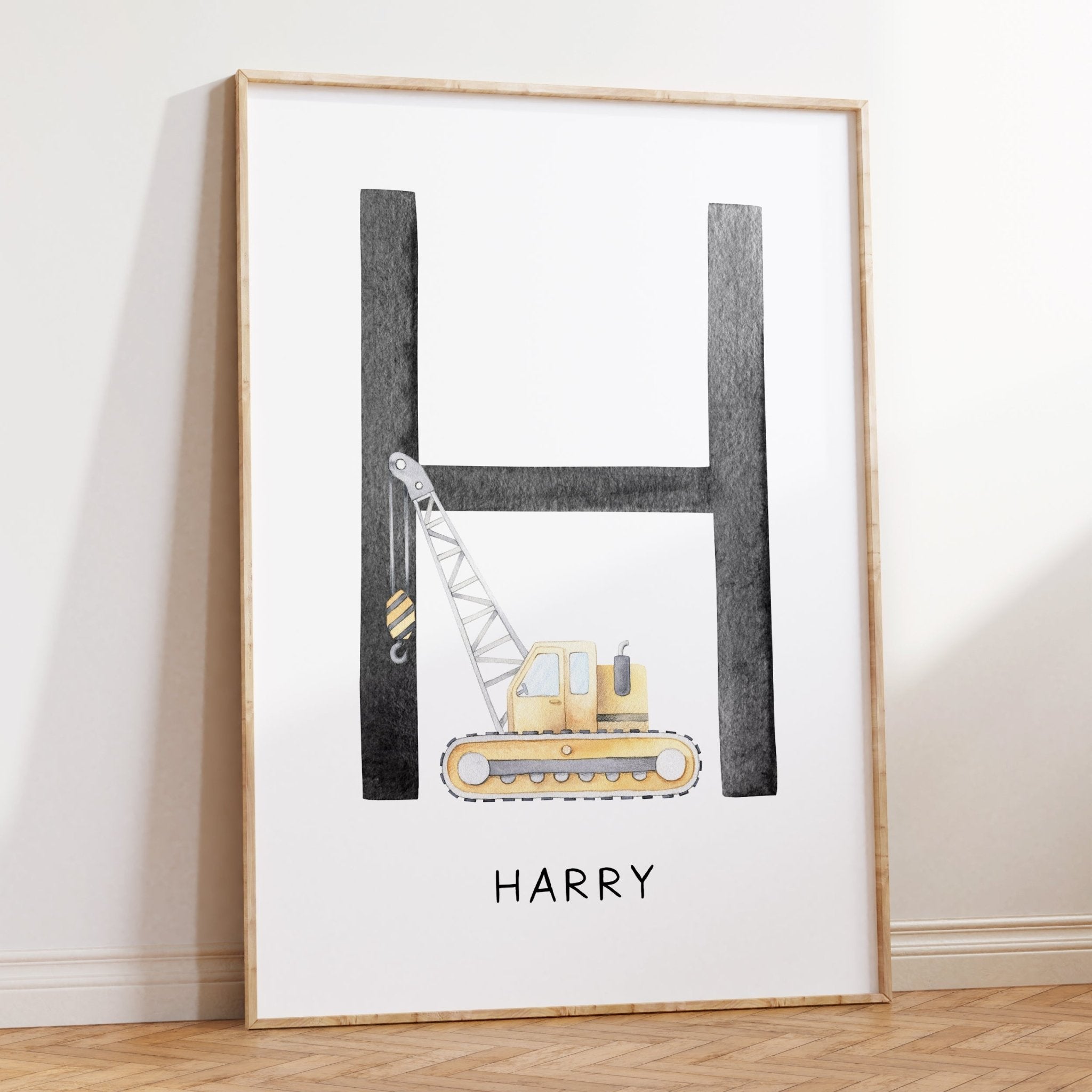 Crane Truck Name Print