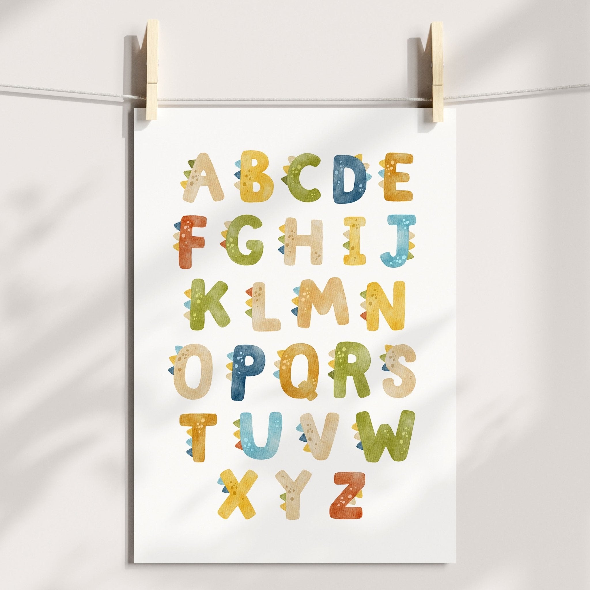 Dinosaur Alphabet Print
