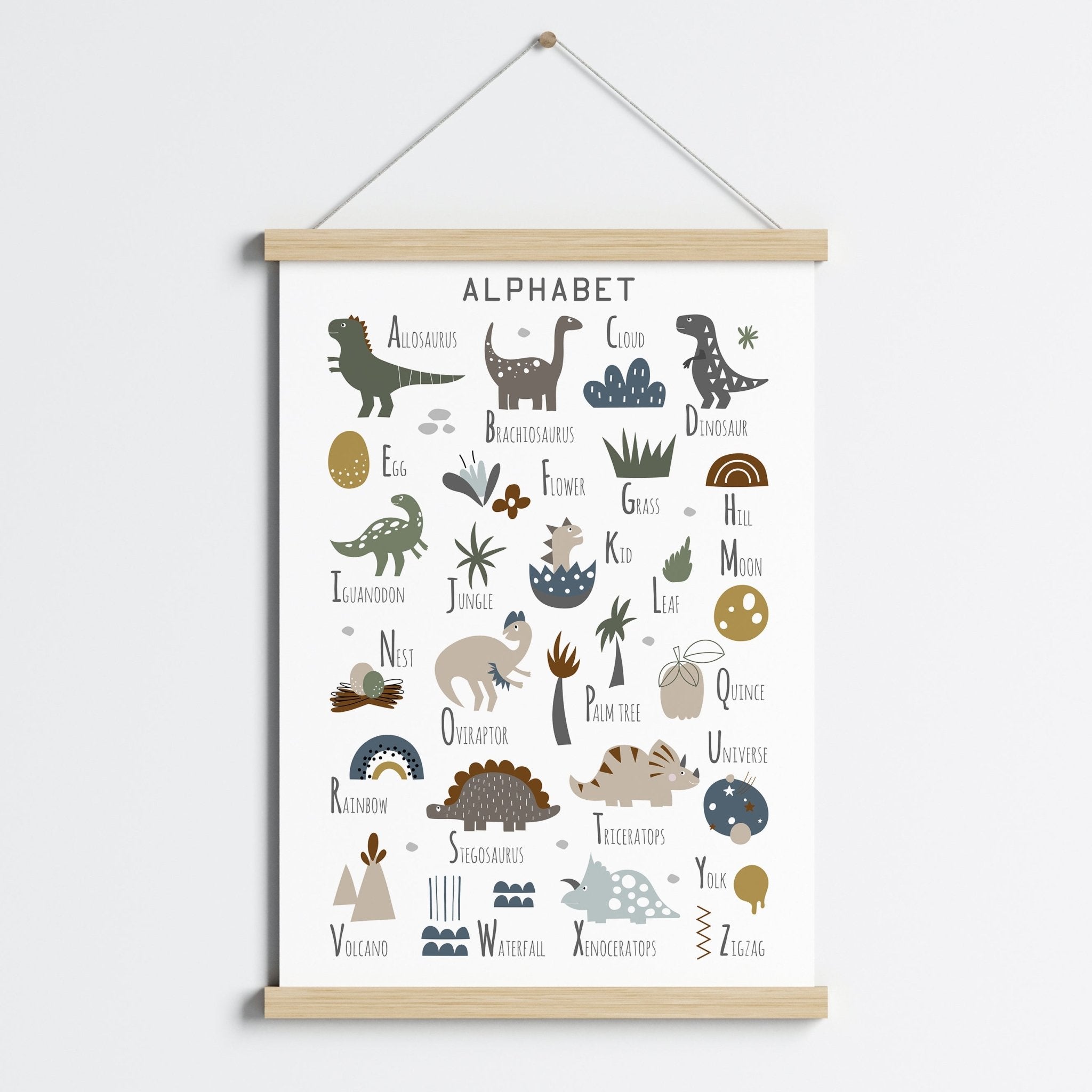Dinosaur Alphabet Print