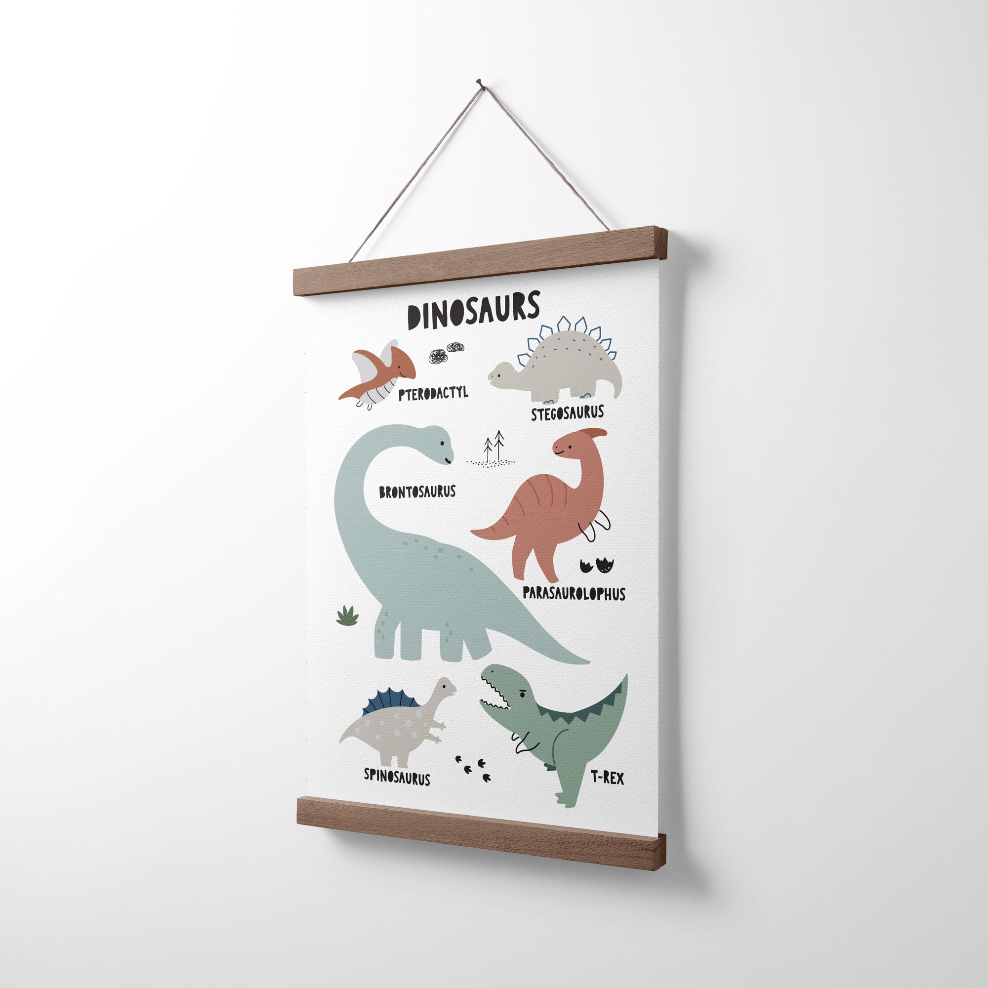 Dinosaur Chart Print