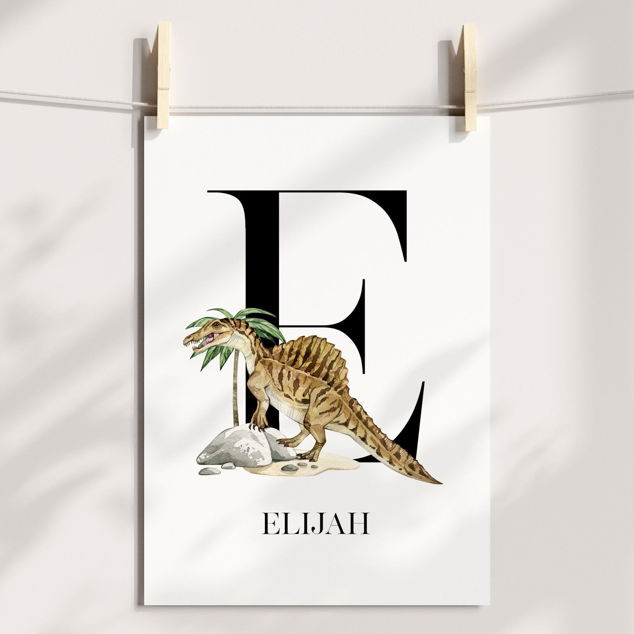 Dinosaur & Name Prints