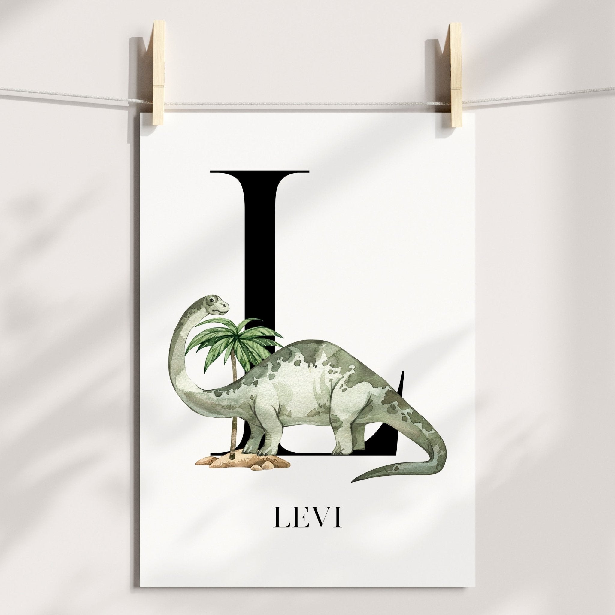 Dinosaur & Name Prints