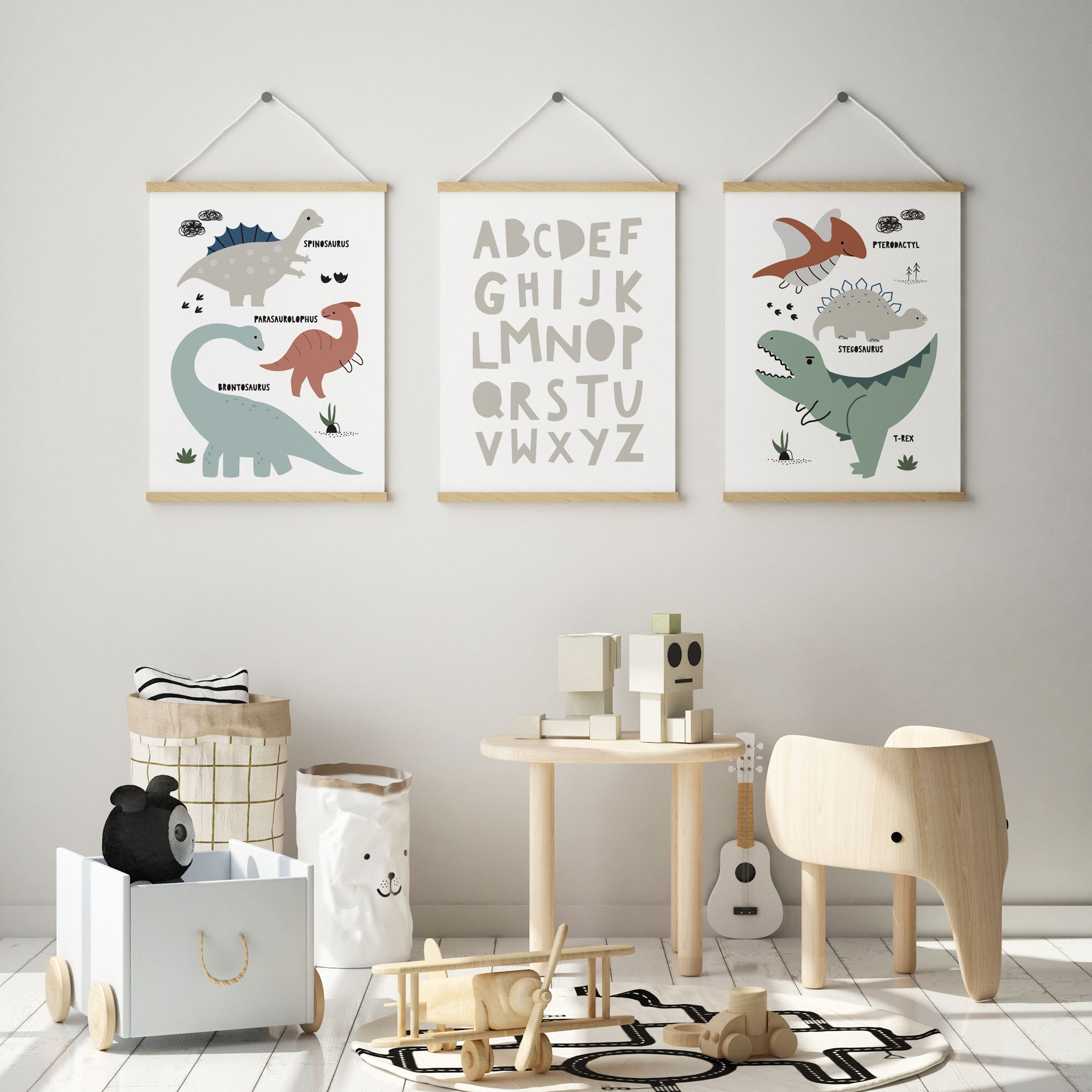 Dinosaurs & Alphabet Prints
