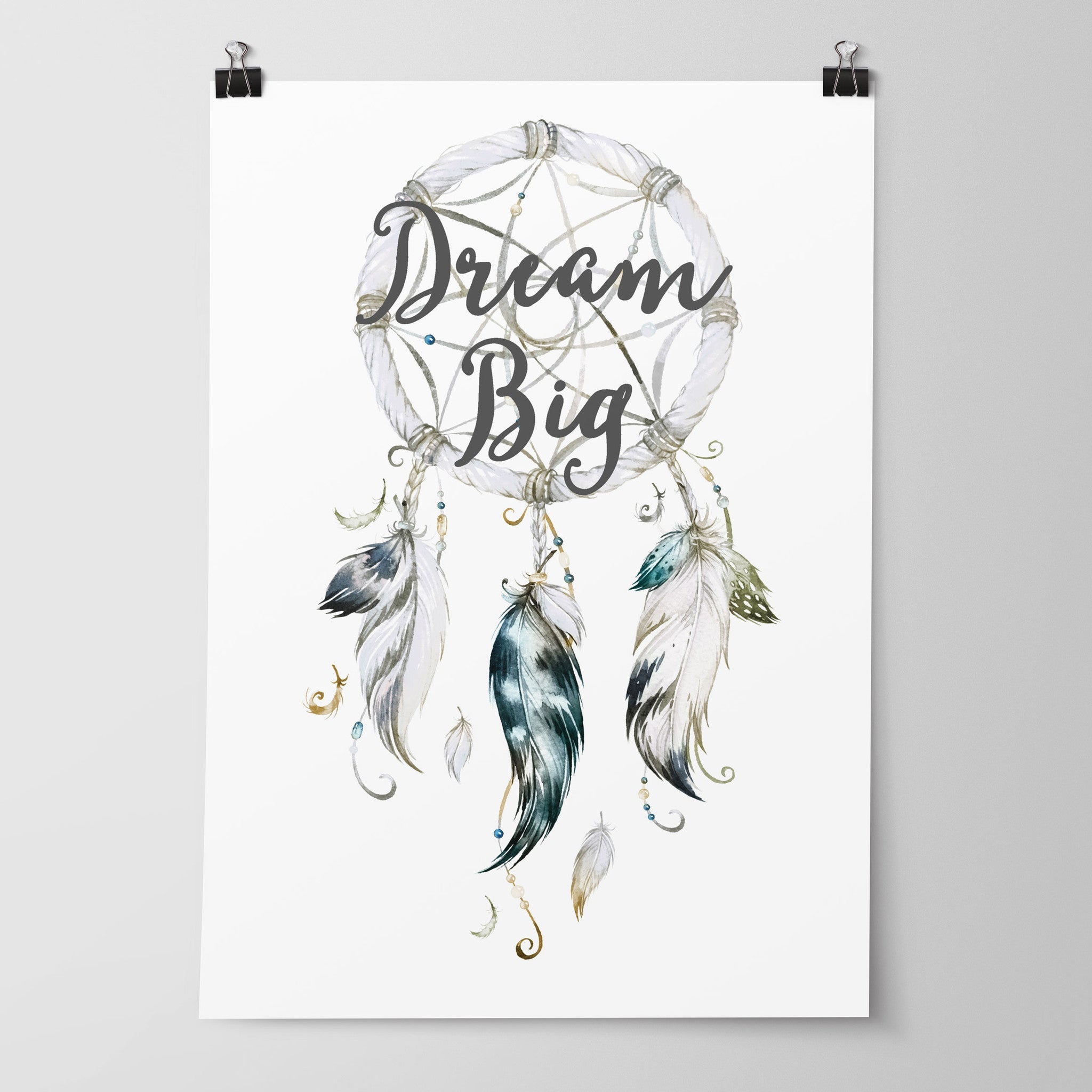 Dream Big Dreamcatcher Print