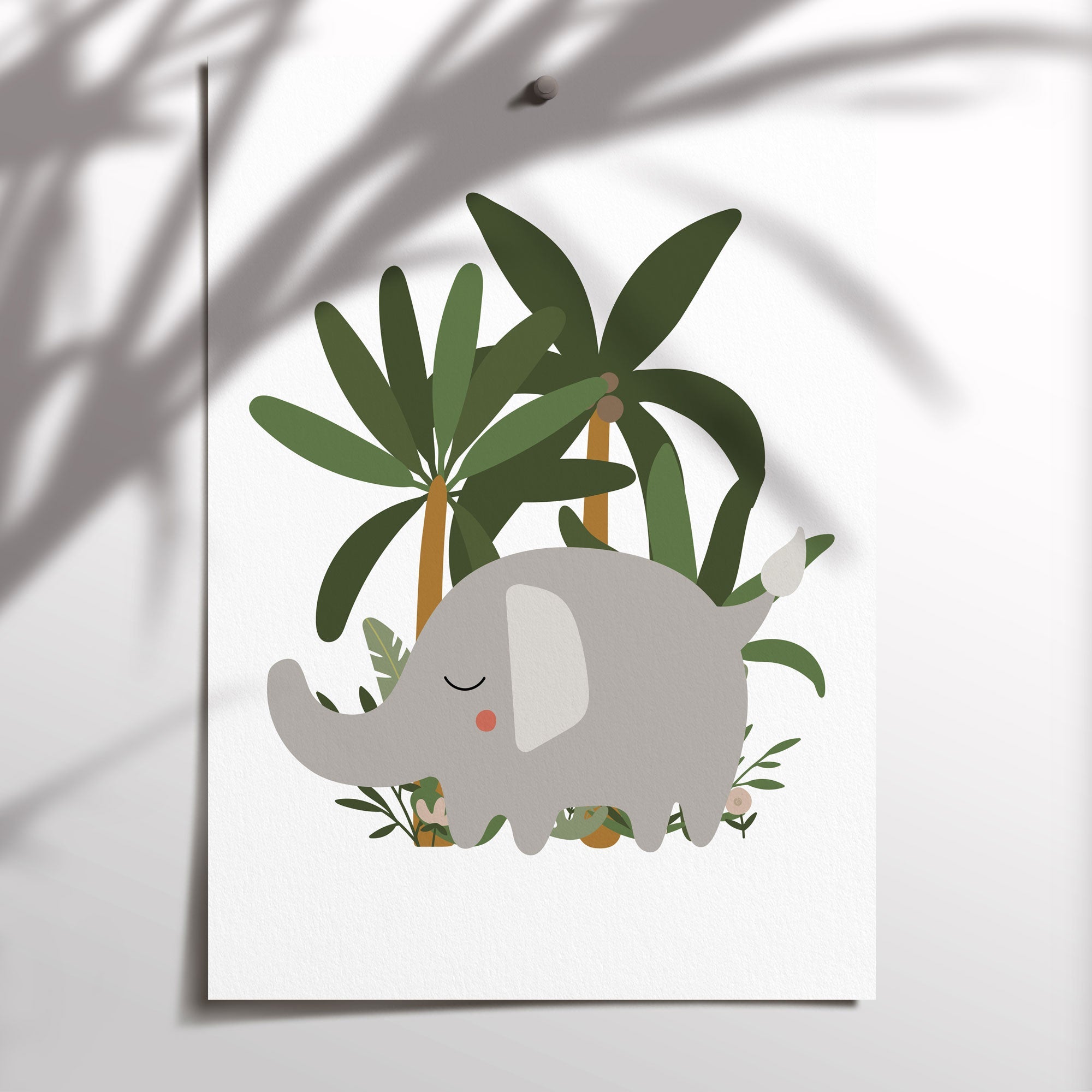 Elephant Jungle Print